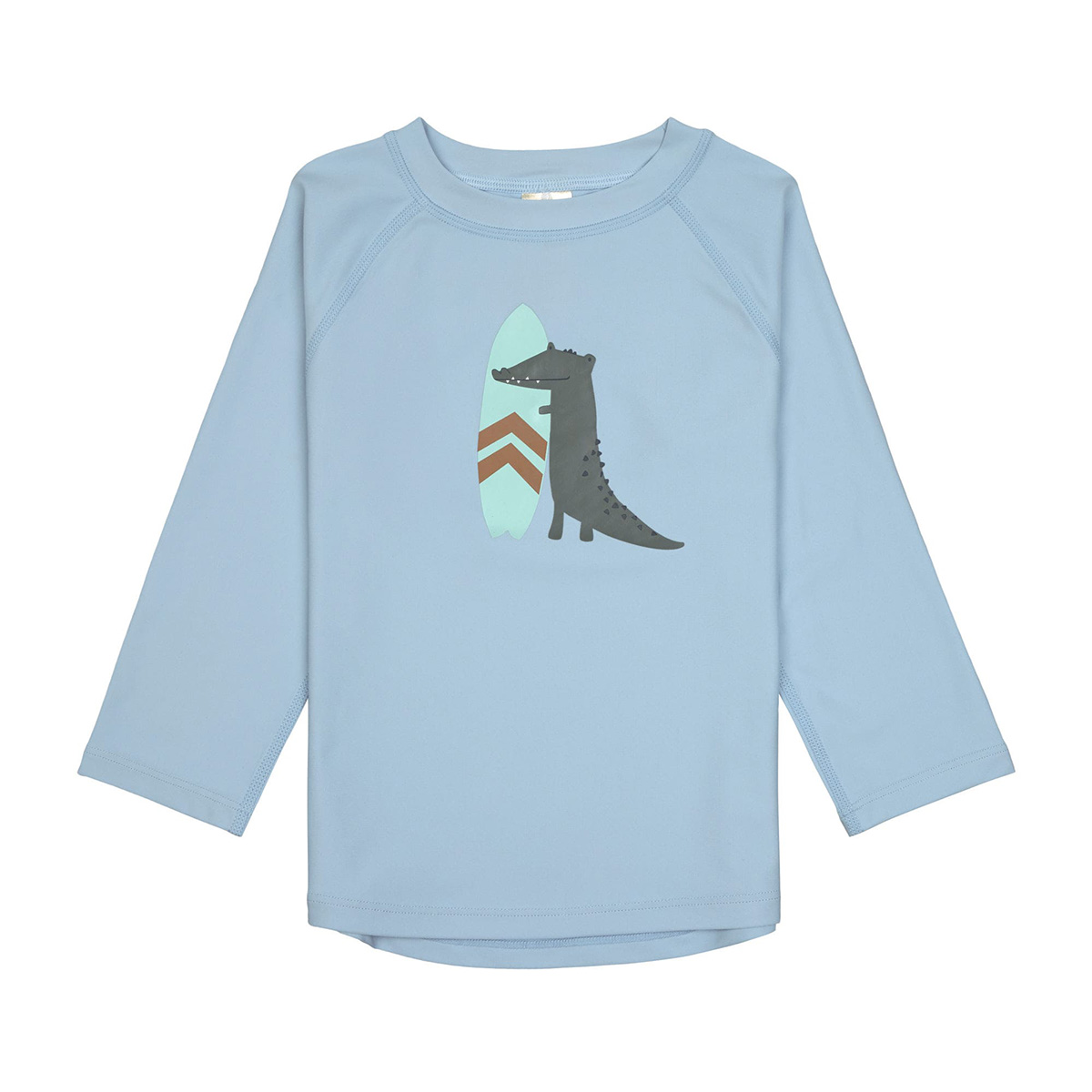 UV-Shirt langarm Crocodile Sky Blue