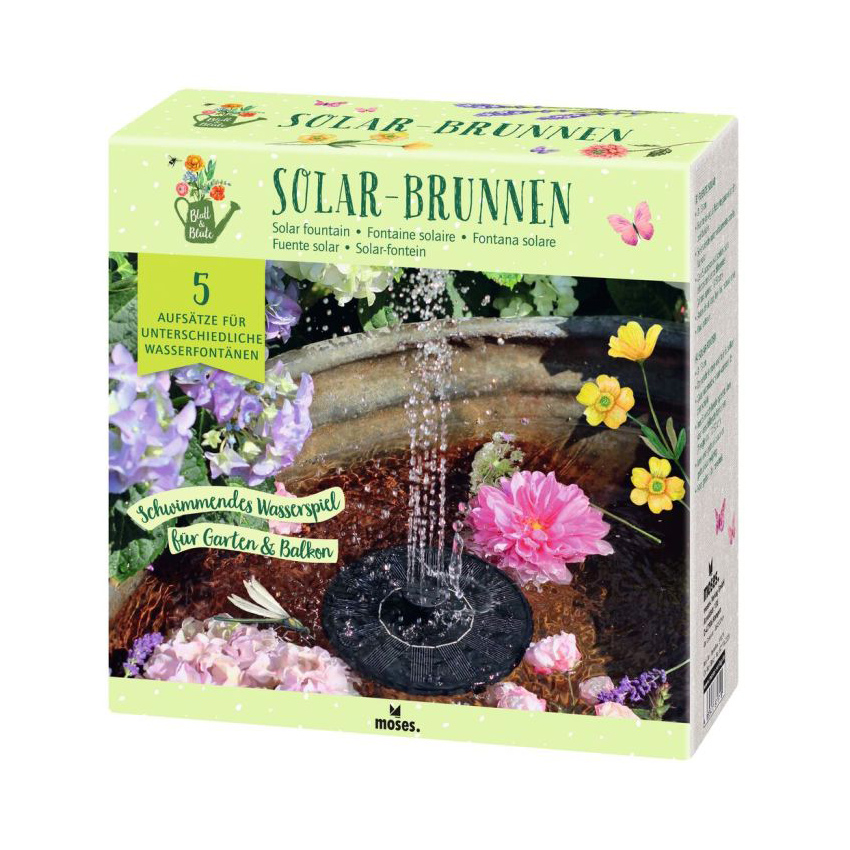 Blatt & Blüte Solar Brunnen