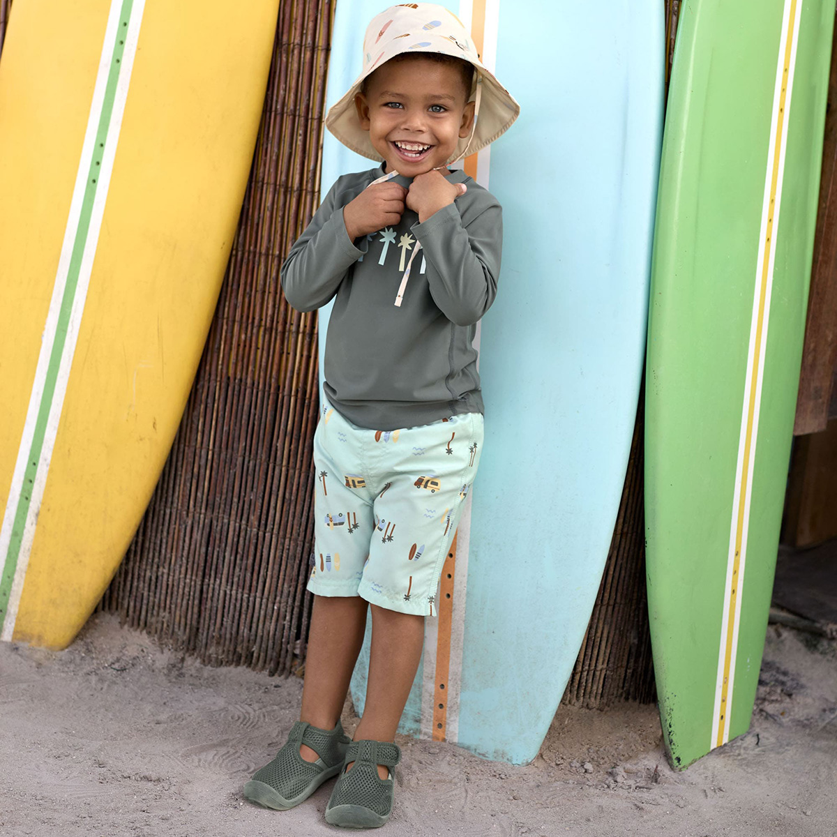 UV-Badehose Camper Sea Foam