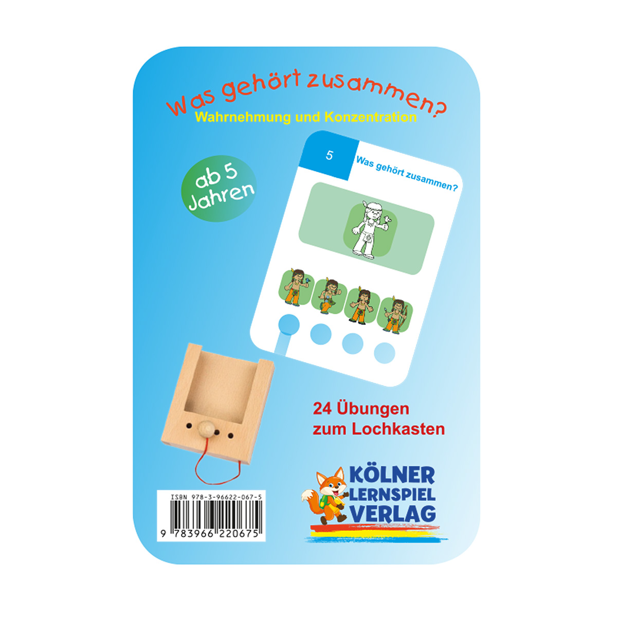 Lochkasten Kartensatz 5+ Was gehört zusammen?