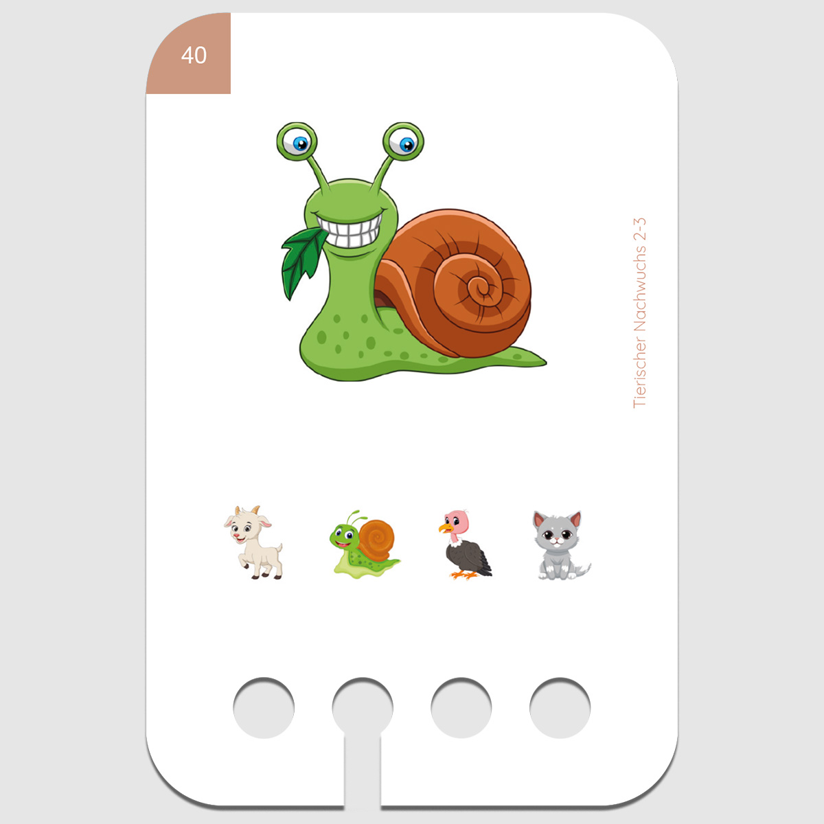 Lochkasten Kartensatz 2-3 Tierischer Nachwuchs