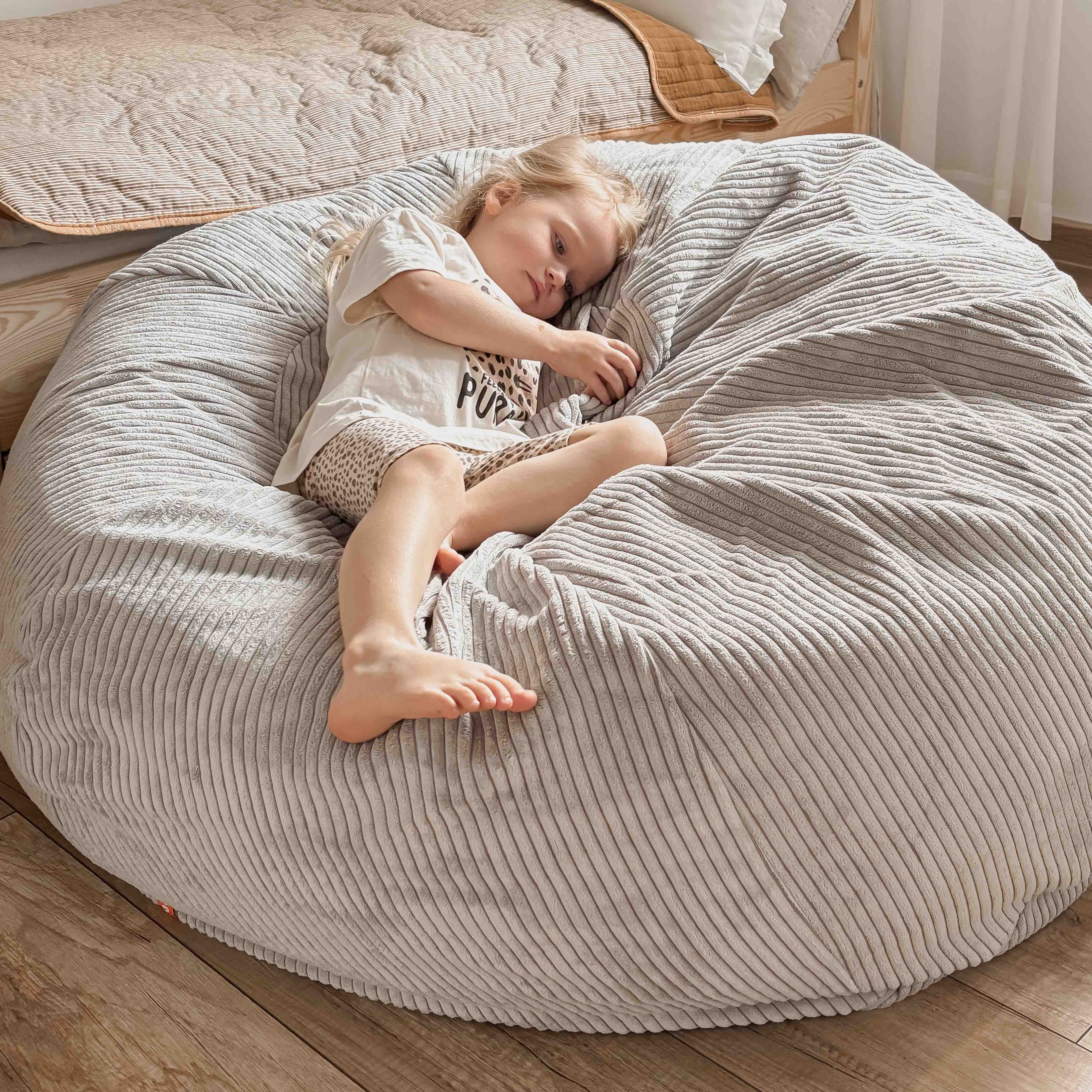 Family Sitzsack XXL Cord Koala Grau