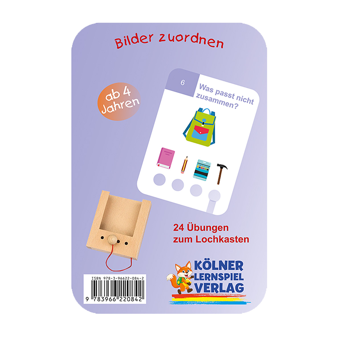 Lochkasten Kartensatz 4+ Bilder zuordnen
