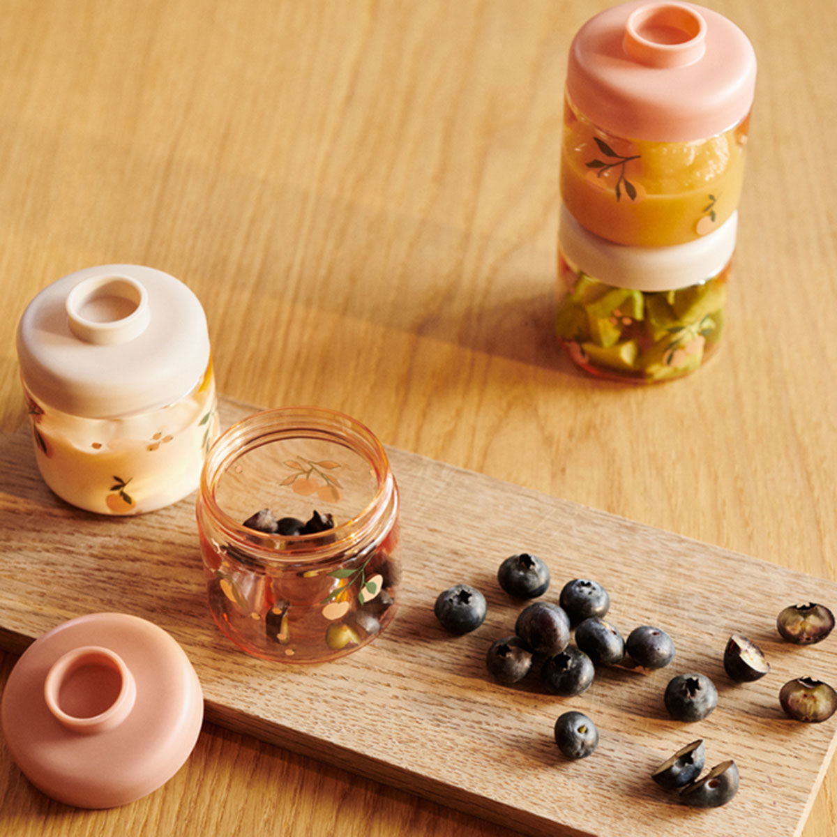 Babynahrungsboxen Dominique Peach / Sea shell