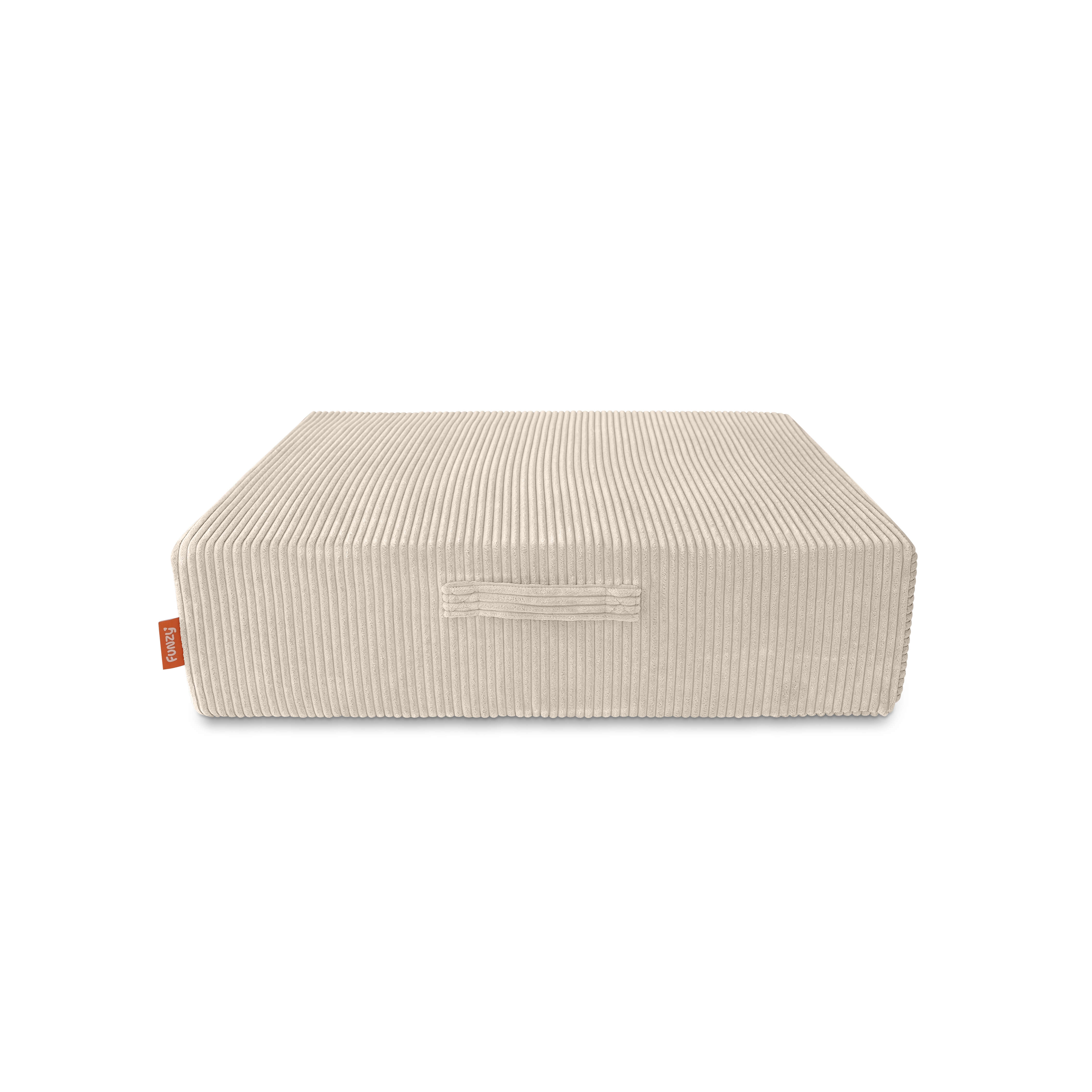 Hüpfpolster Cord Creme Beige