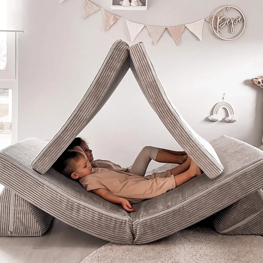 Spielsofa Cord Koala Grau