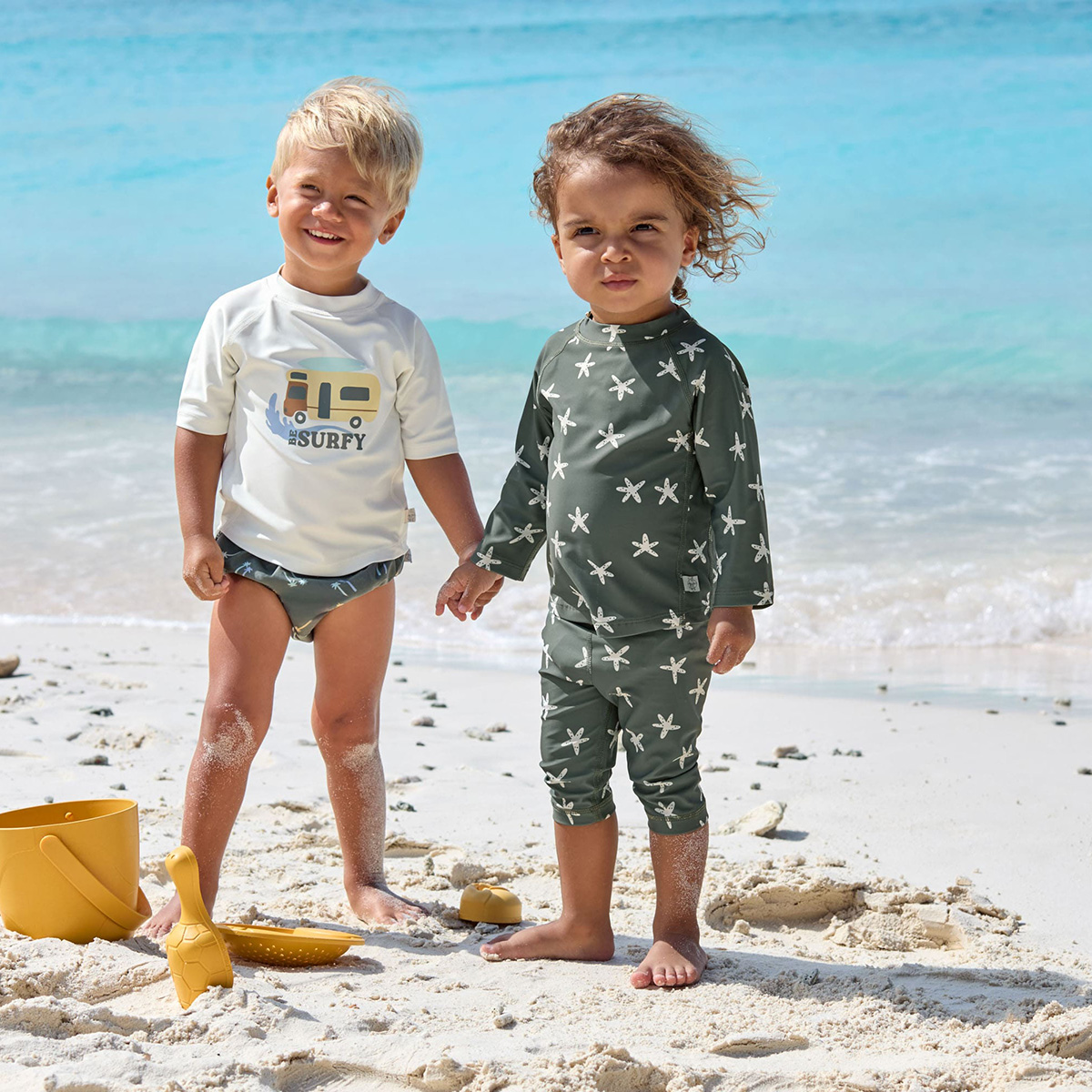 UV-Shirt langarm Starfish Deep Olive