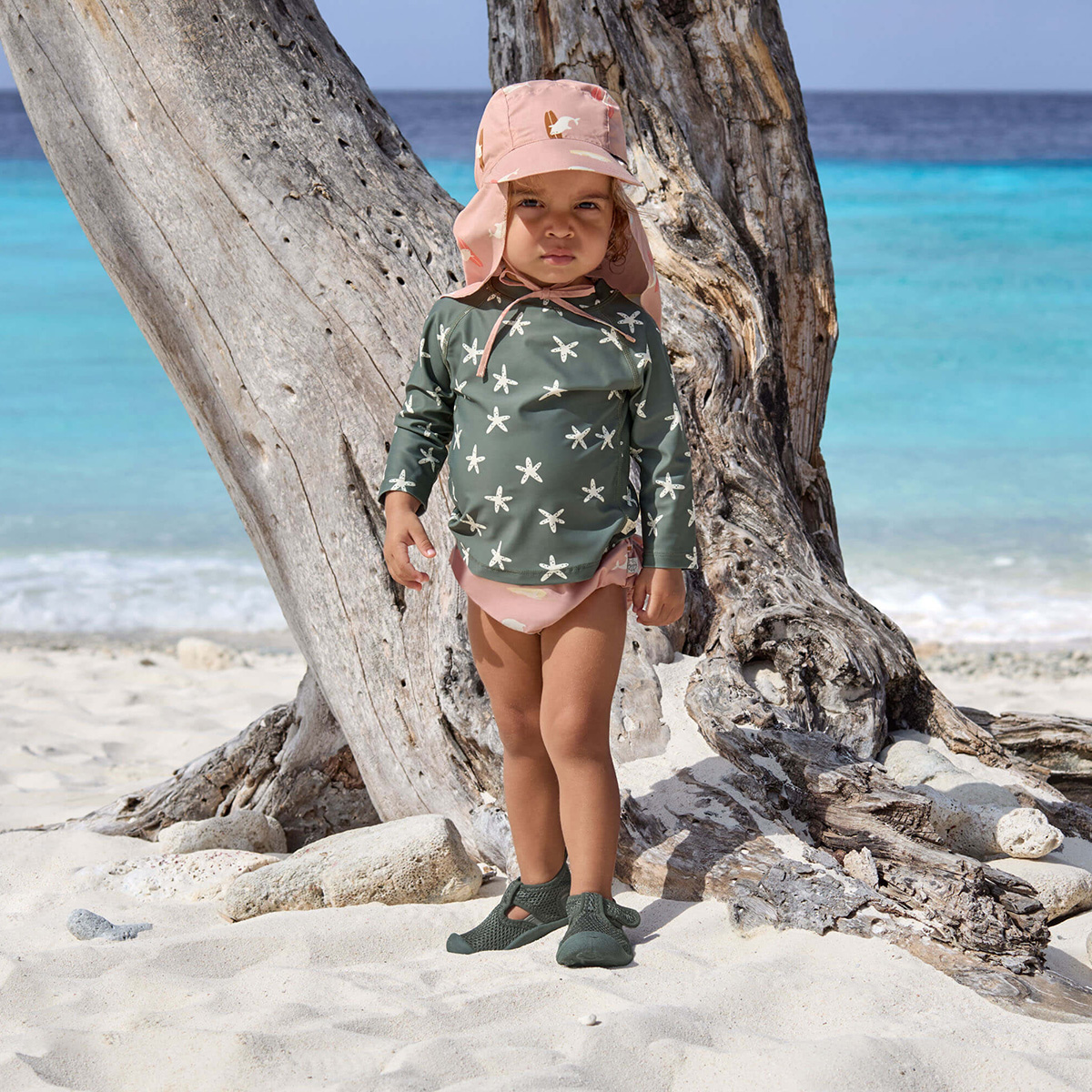 UV-Shirt langarm Starfish Deep Olive