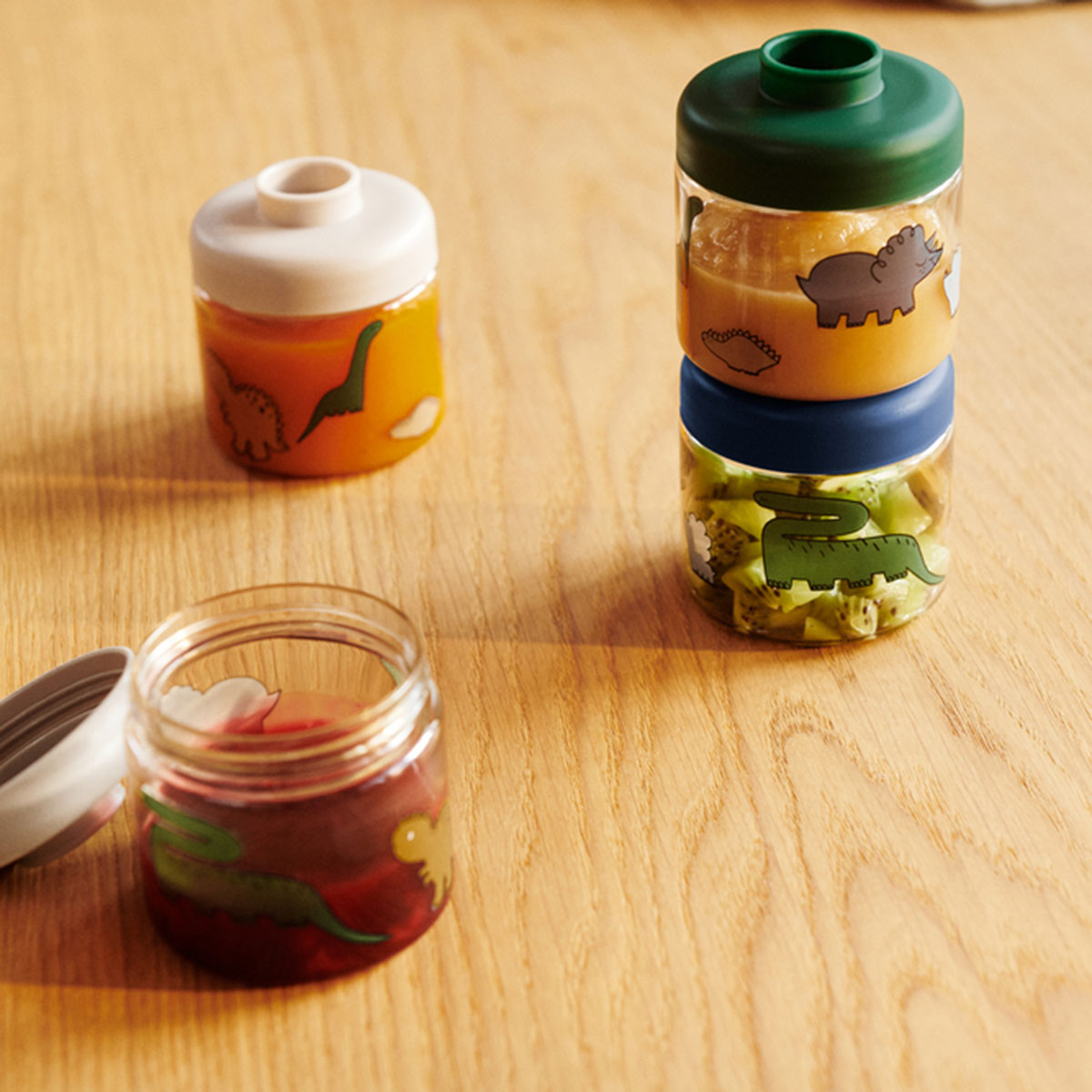 Babynahrungsboxen Dominique Dinosaurs / Mist