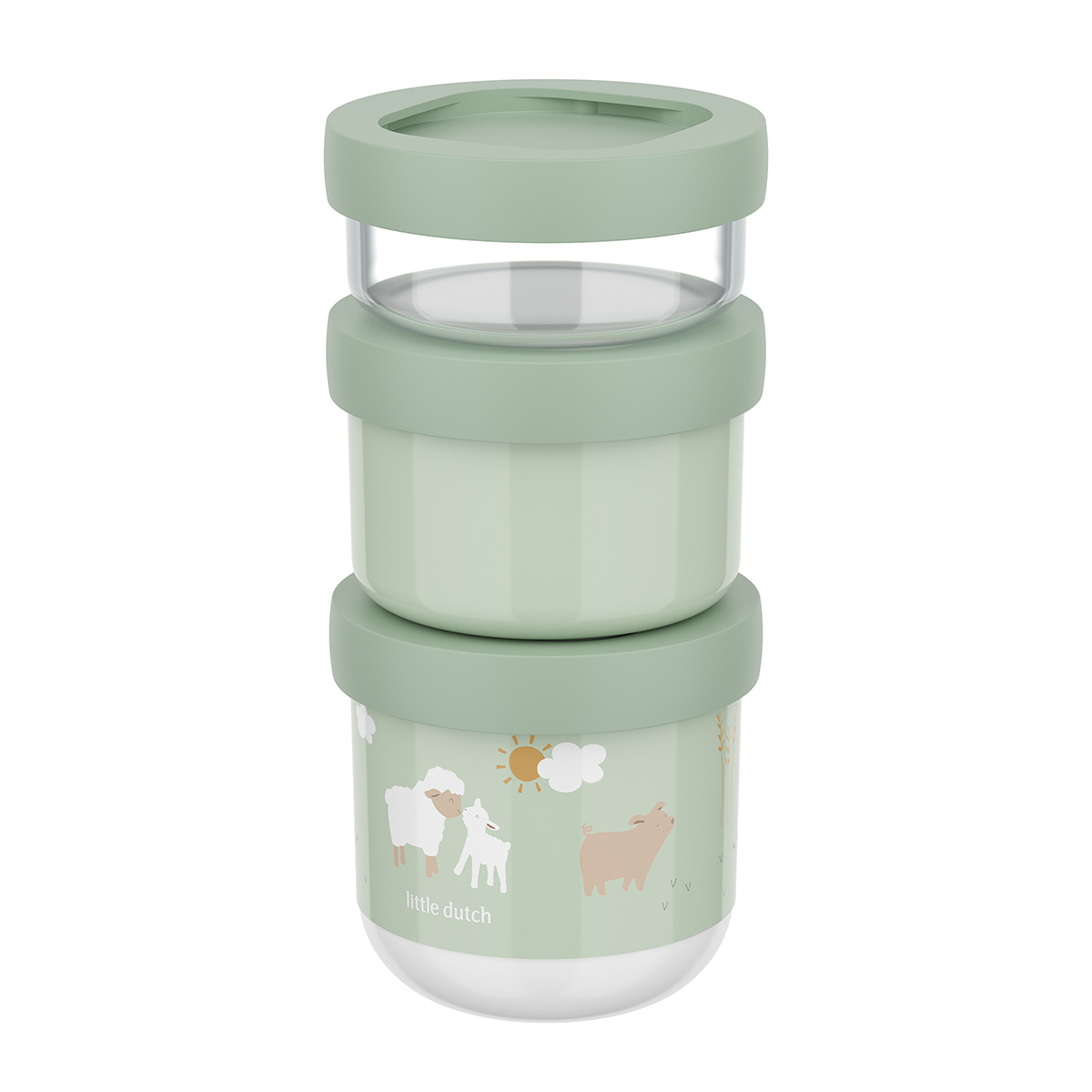 Snackbox Set stapelbar Mio Little Farm