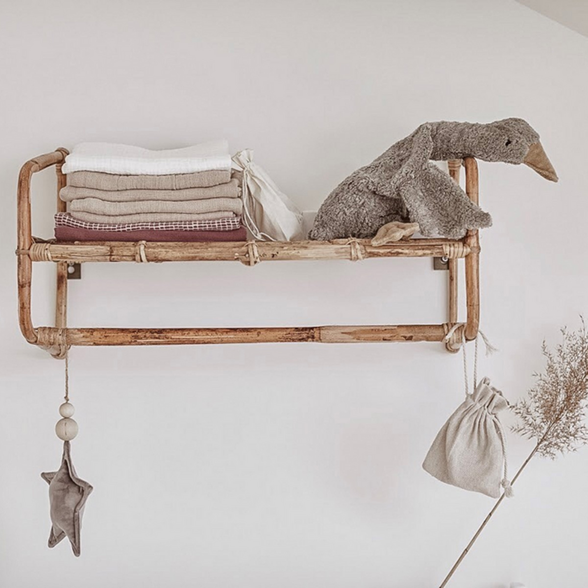 Kuscheltier Gans klein grau