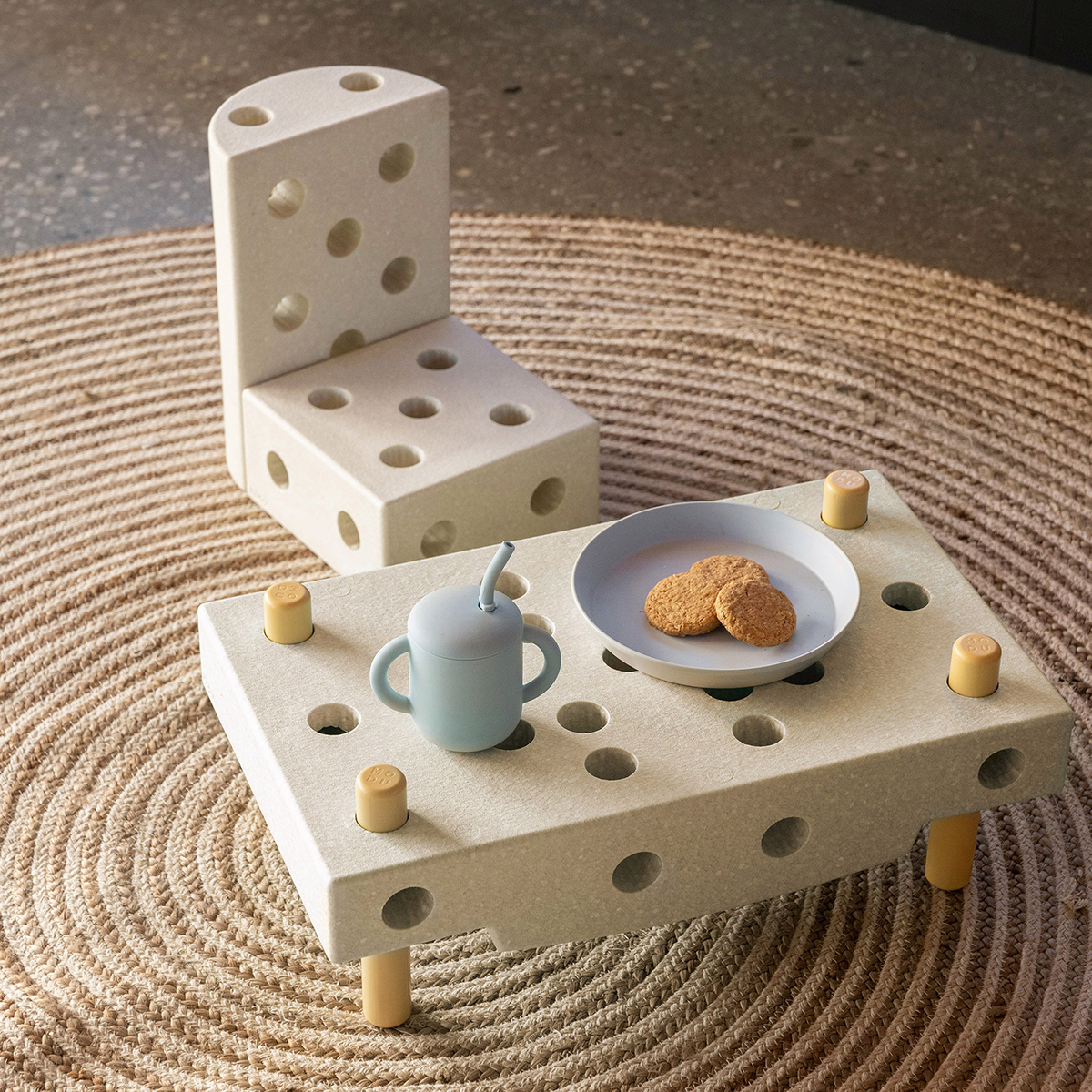 Explorer-Set Sand Grey/ Honey Yellow