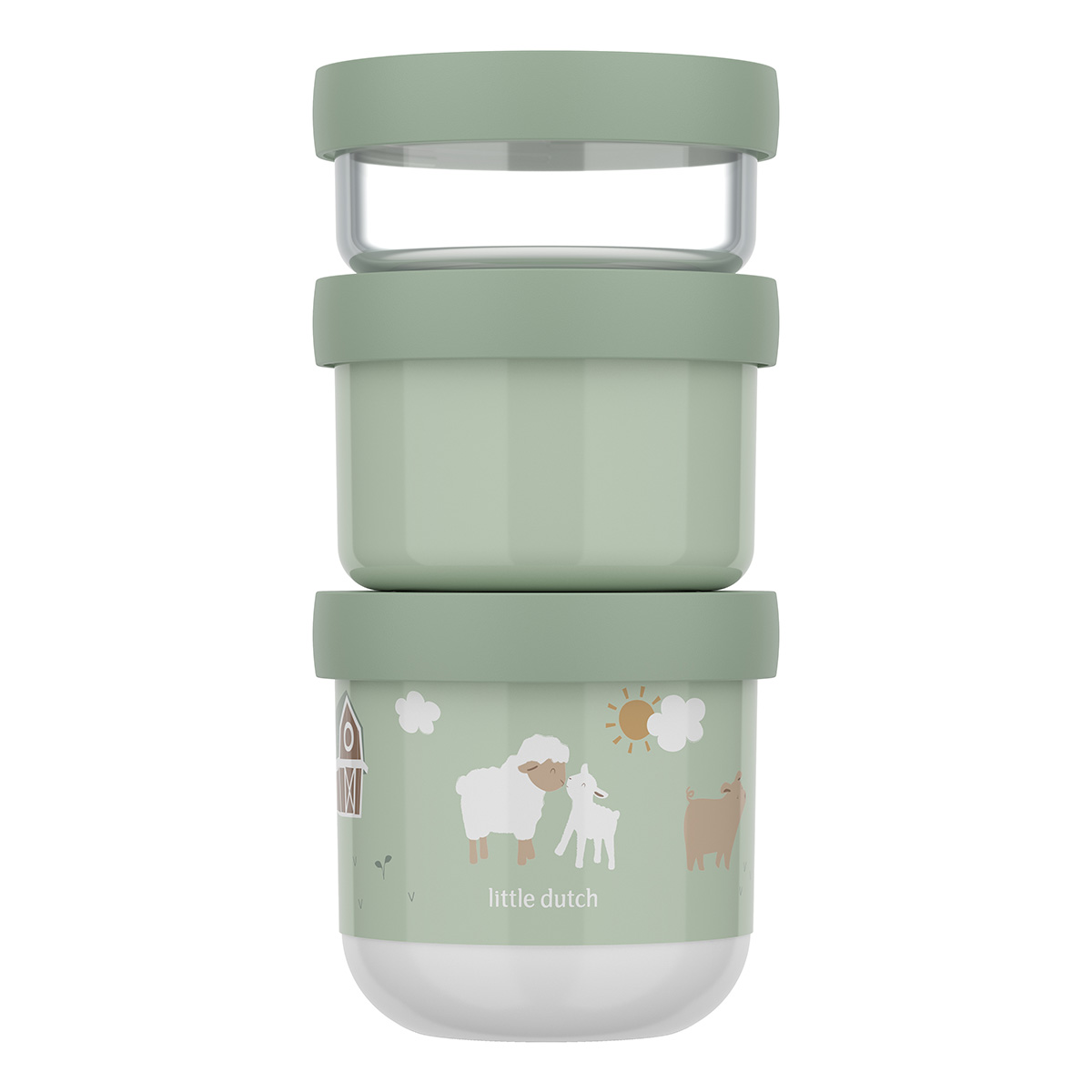 Snackbox Set stapelbar Mio Little Farm