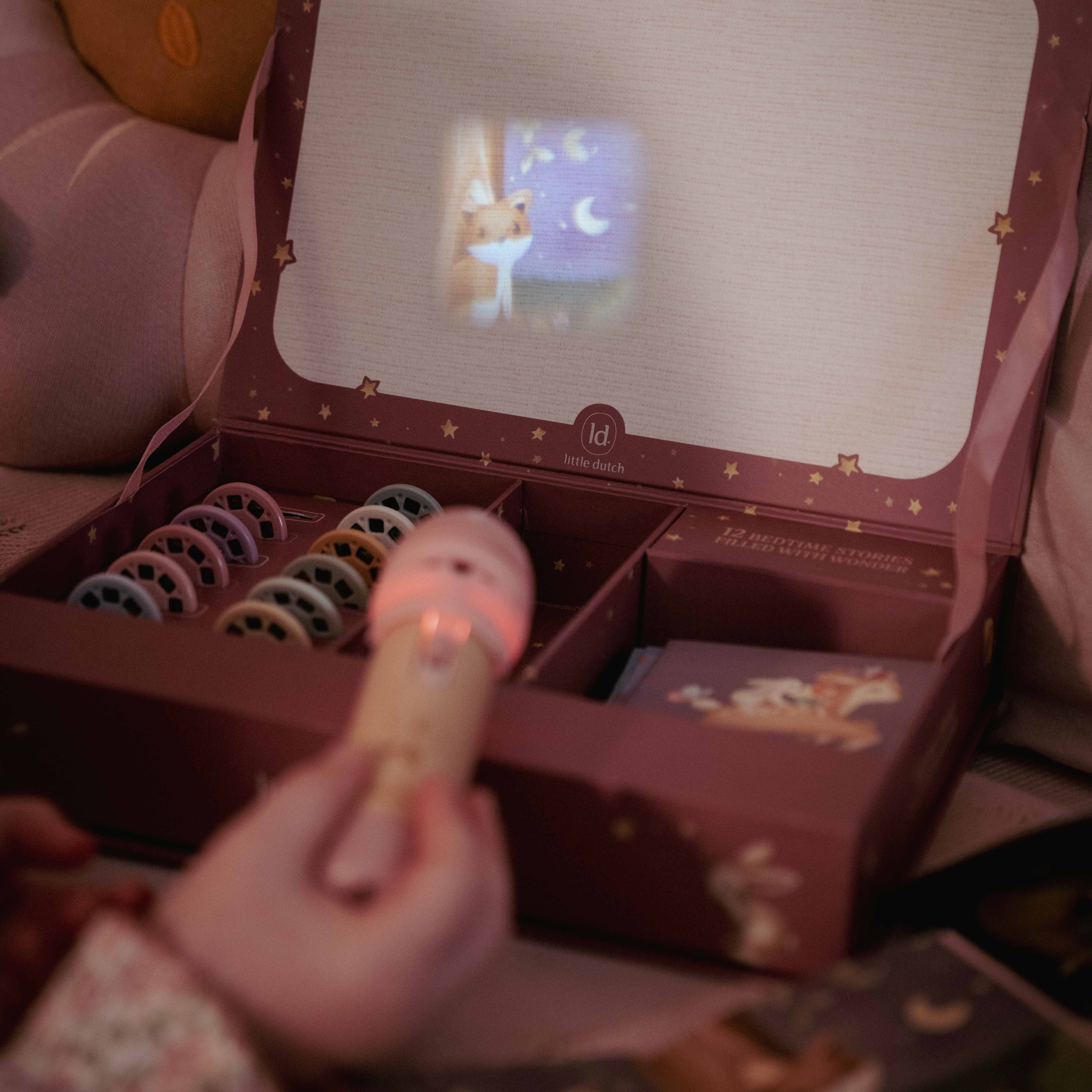 Geschichten Projektor Taschenlampe Rosa