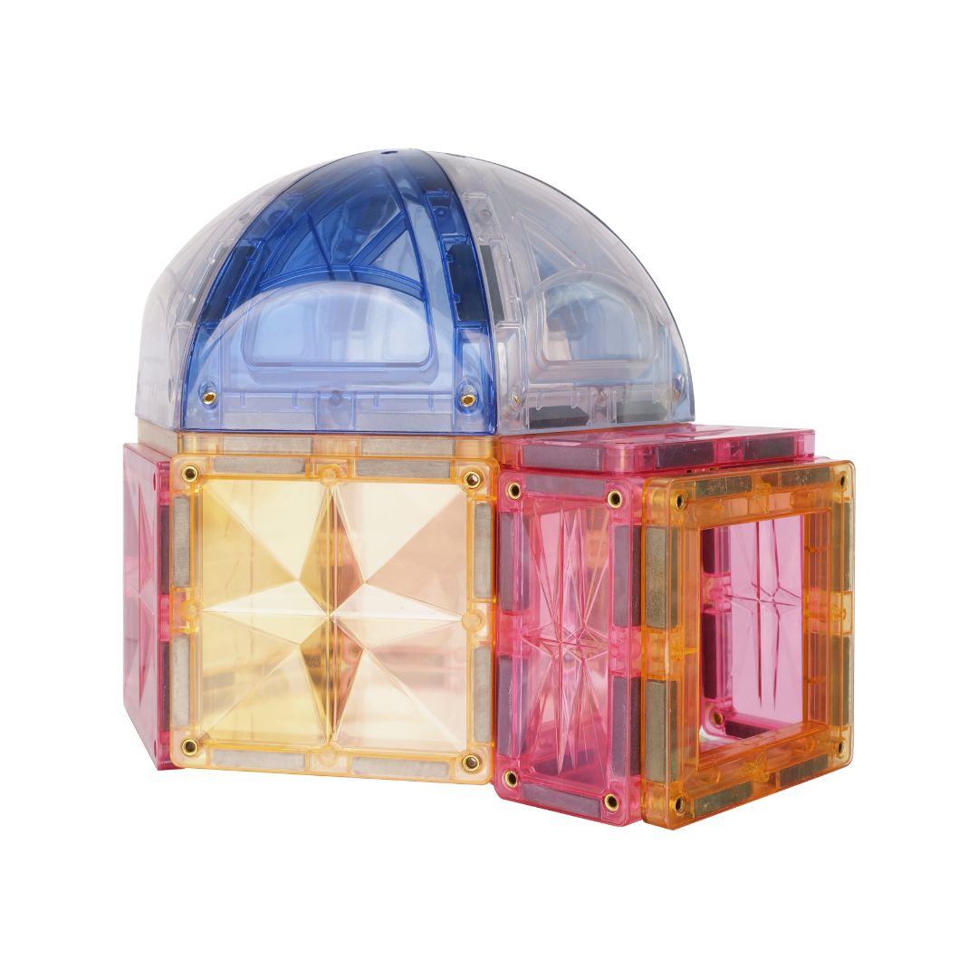 Magnetbausteine Kuppel Set Pastell 34 Stk.