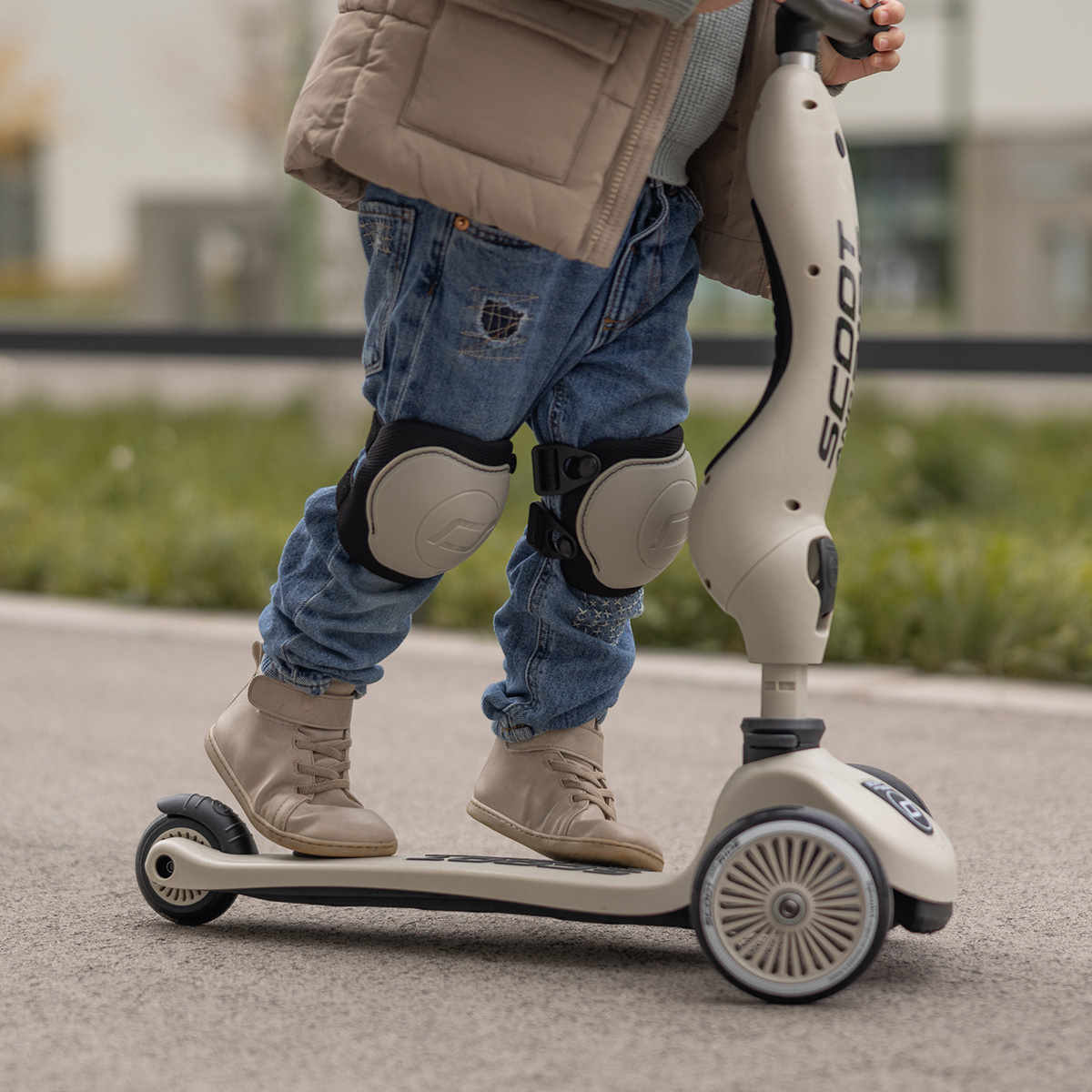 Protectives Set Knie- und Ellenbogen-Schützer Ash S