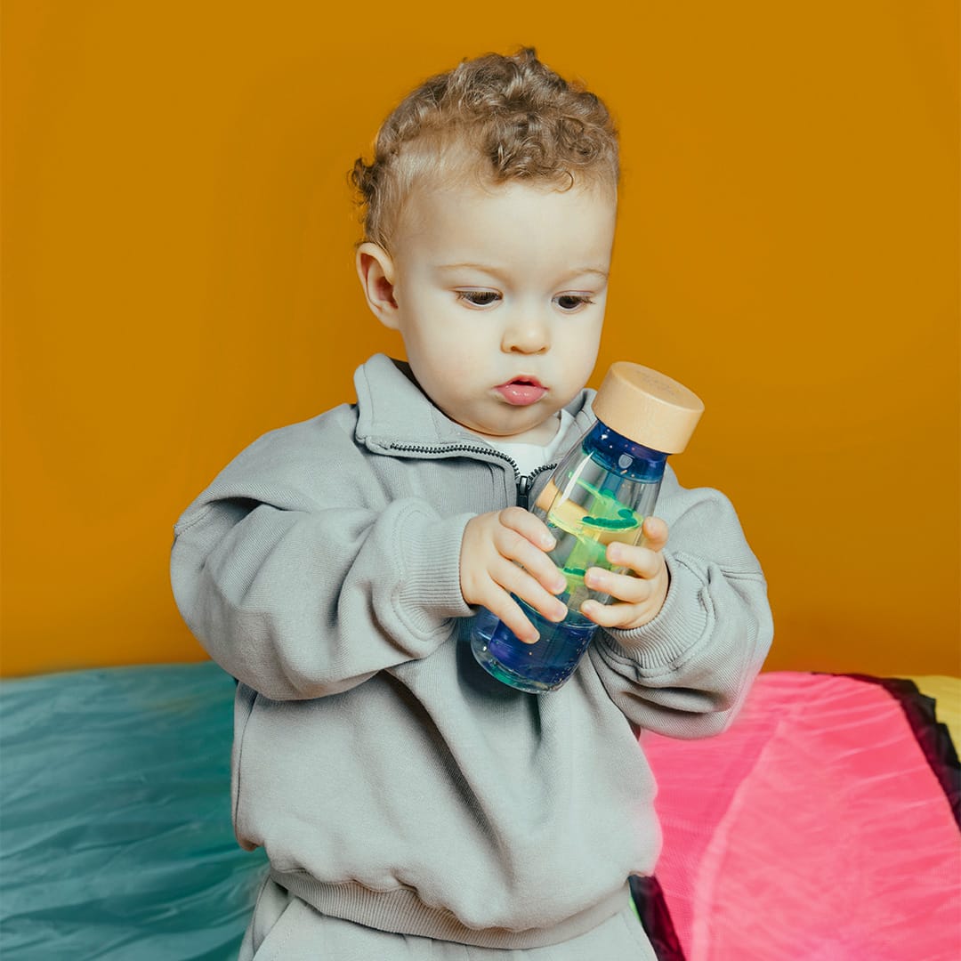 Sensorische Flasche Move Spiral Blue