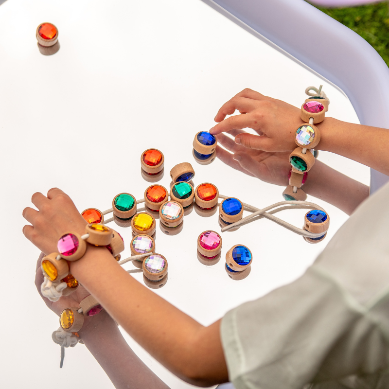 Fädelperlen Diamanten