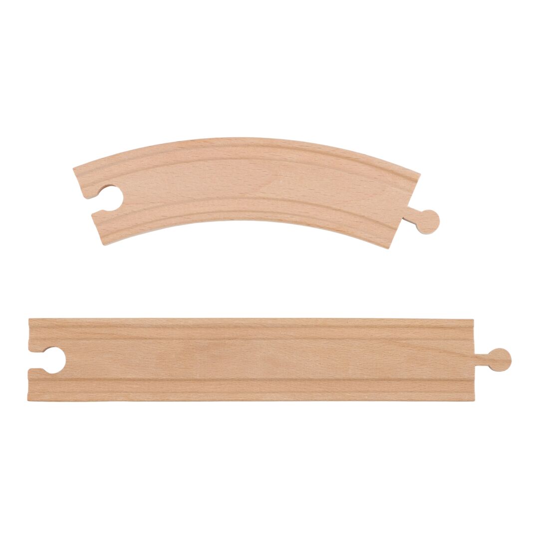 Kranset mit Eisenbahnschienen