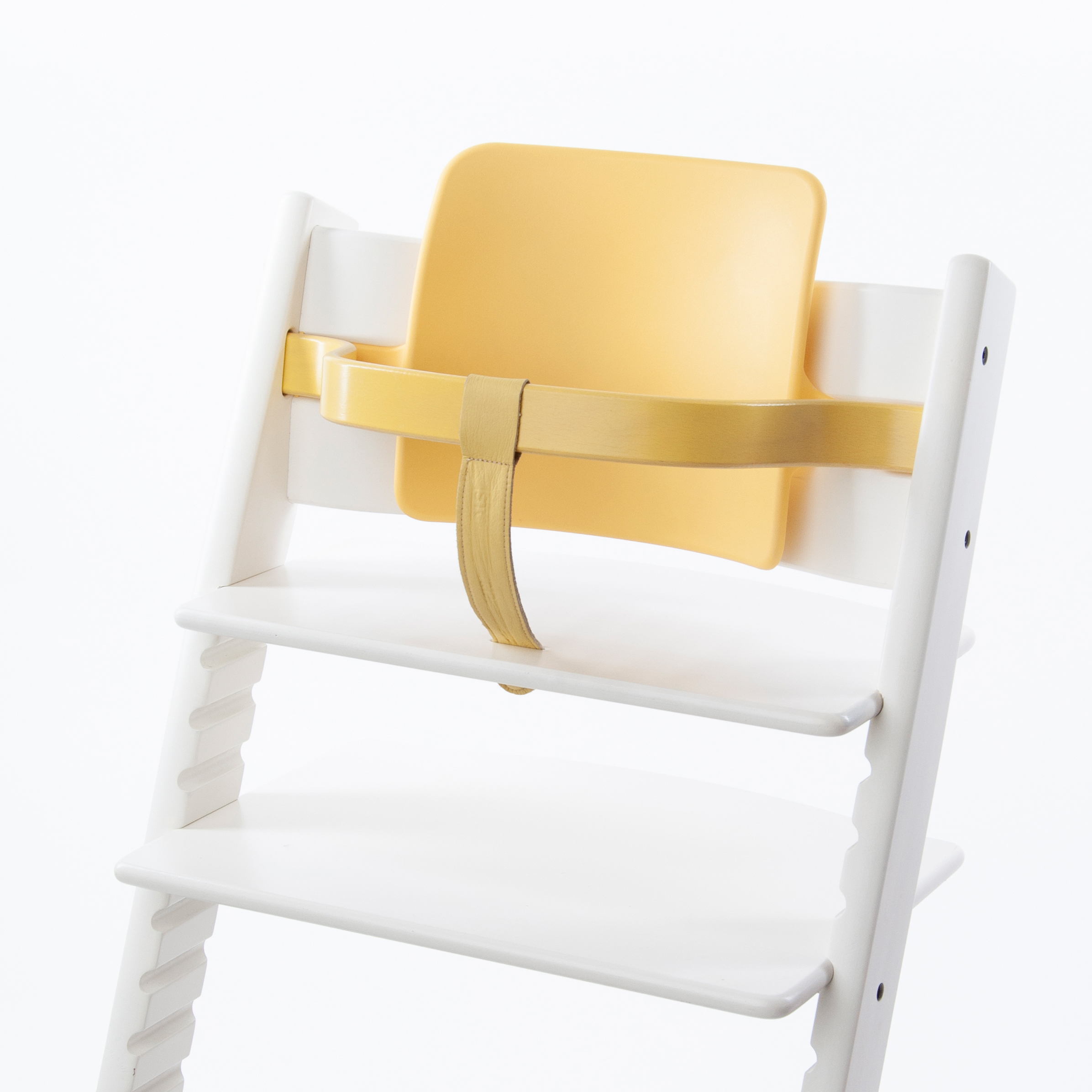 Holzbügel mit Rückenlehne Gelb