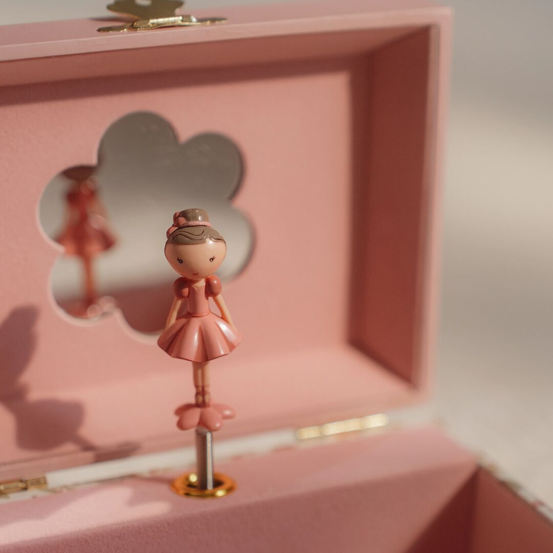 Schmuckkästchen mit Musik Rosa