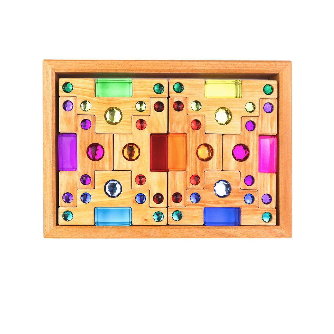 Farbtreppen mit Lichtbausteinen