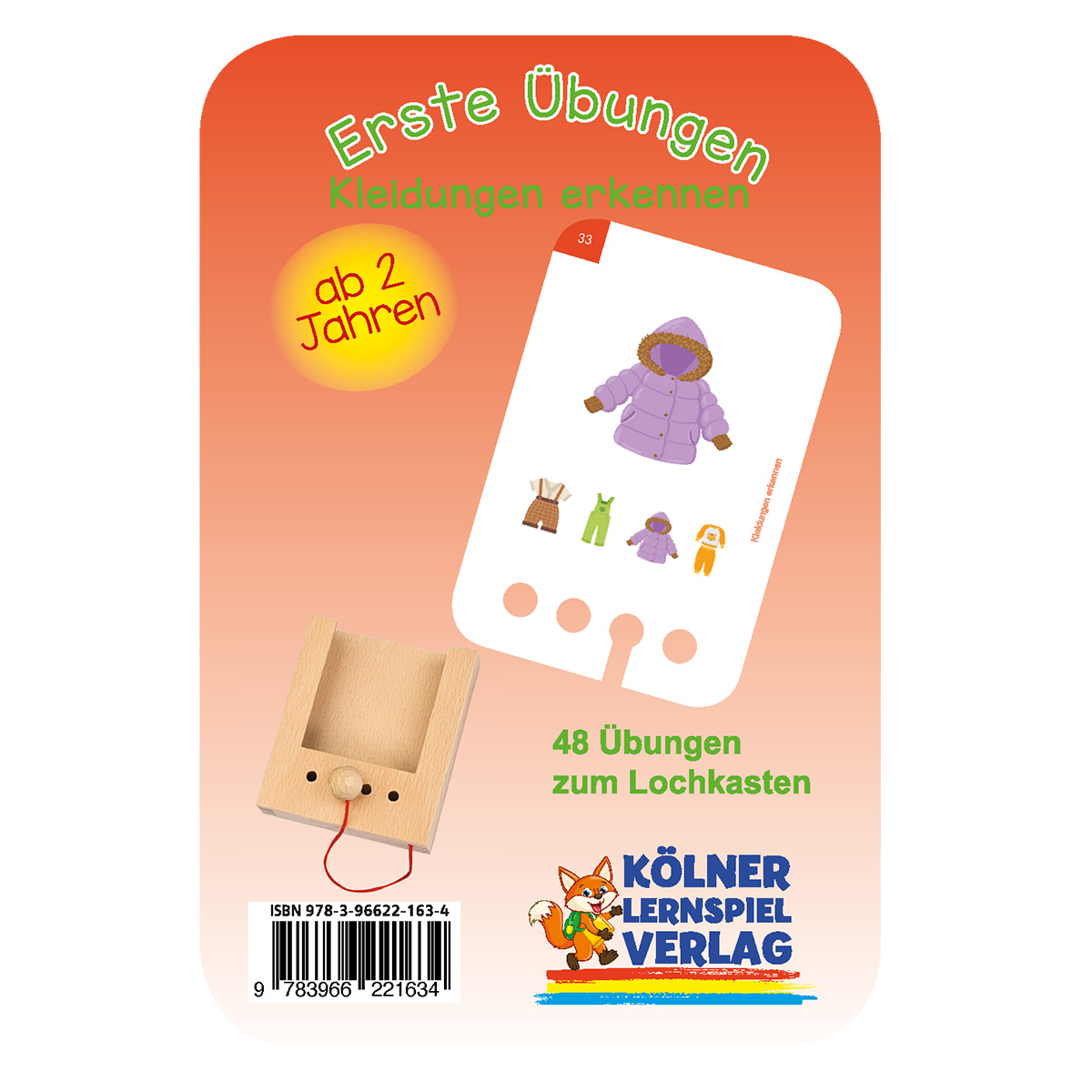 Lochkasten Kartensatz 2+ Kleidungen erkennen