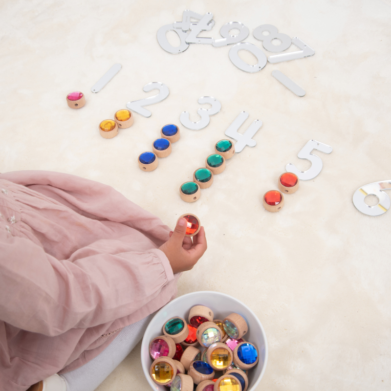 Fädelperlen Diamanten