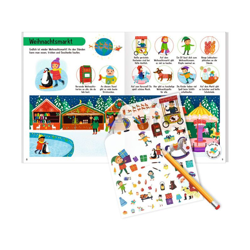 Mein magisches Rubbelsticker-Buch Weihnachten