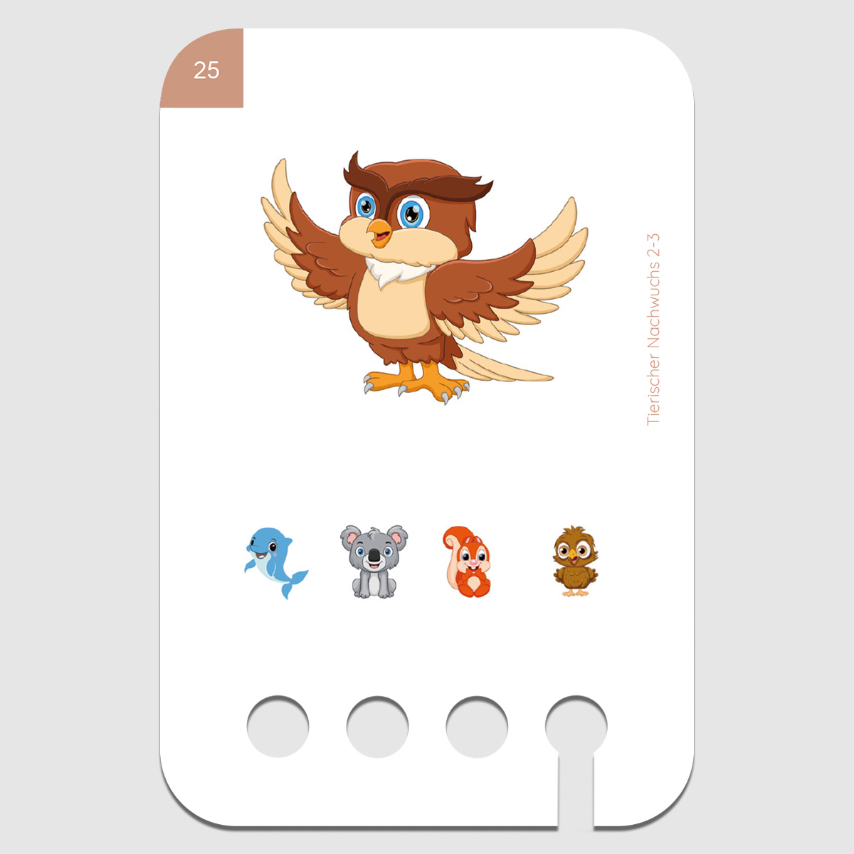 Lochkasten Kartensatz 2-3 Tierischer Nachwuchs