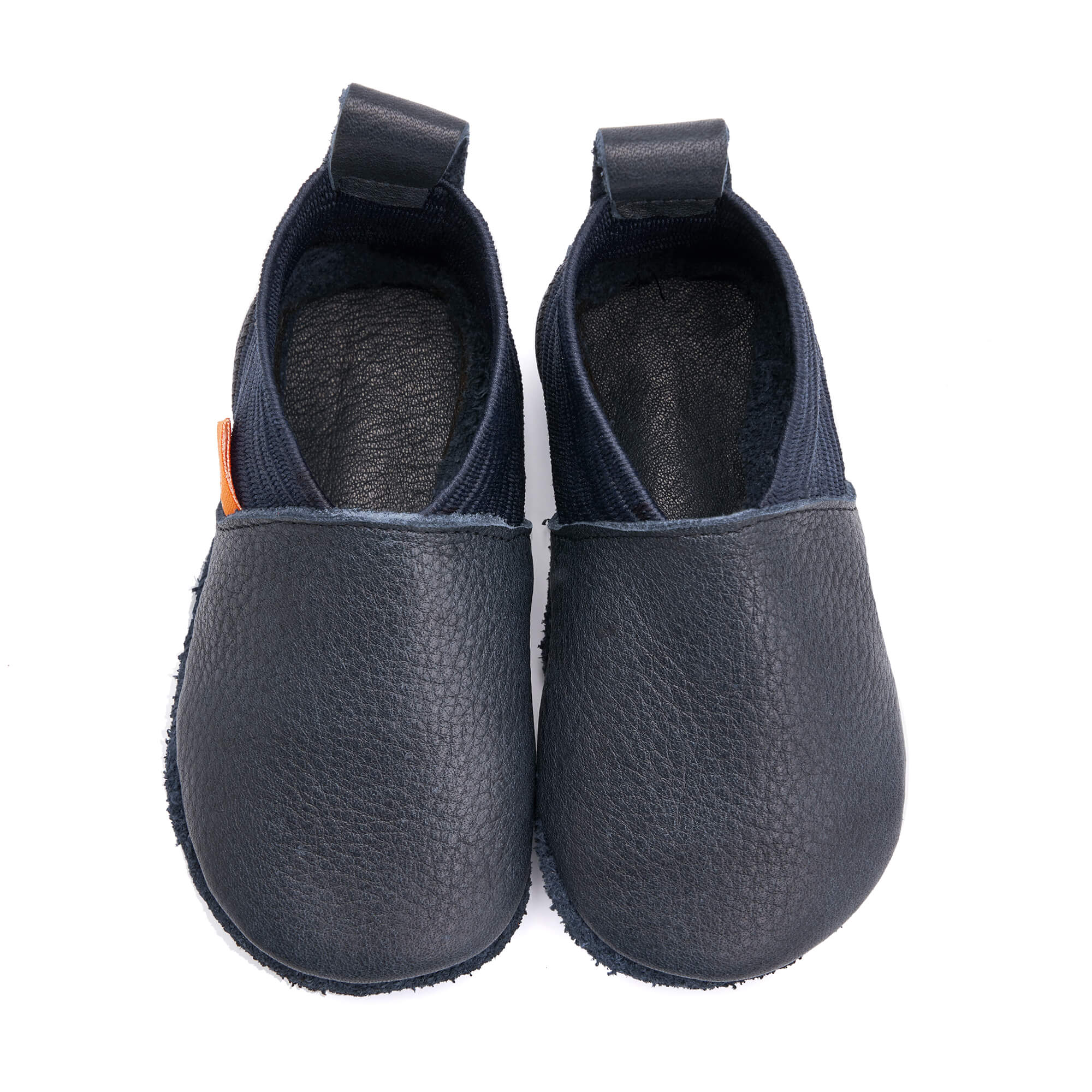 Lederhausschuh Soft Elastie Dunkelblau 18/19