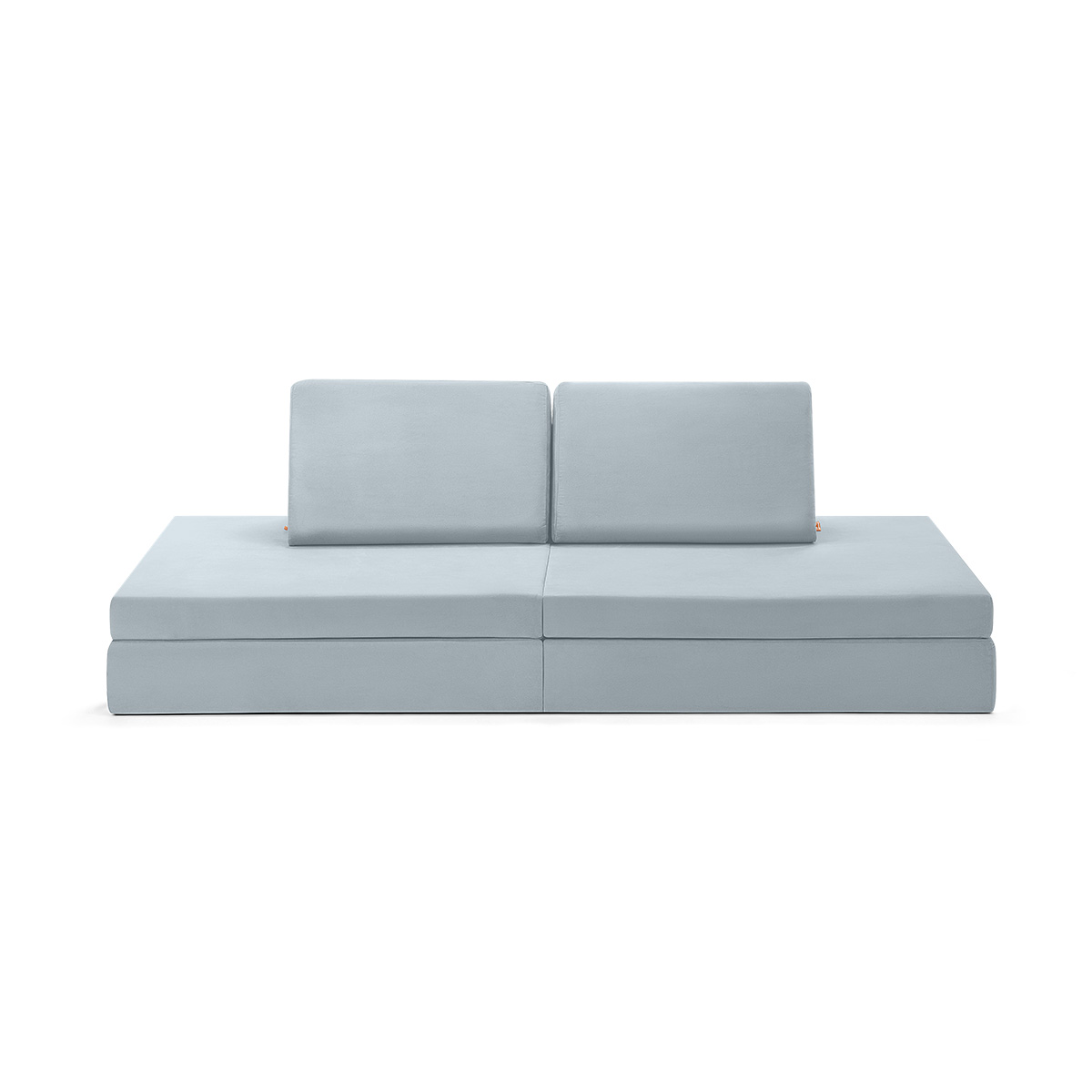 Spielsofa Velours Arktis Blau