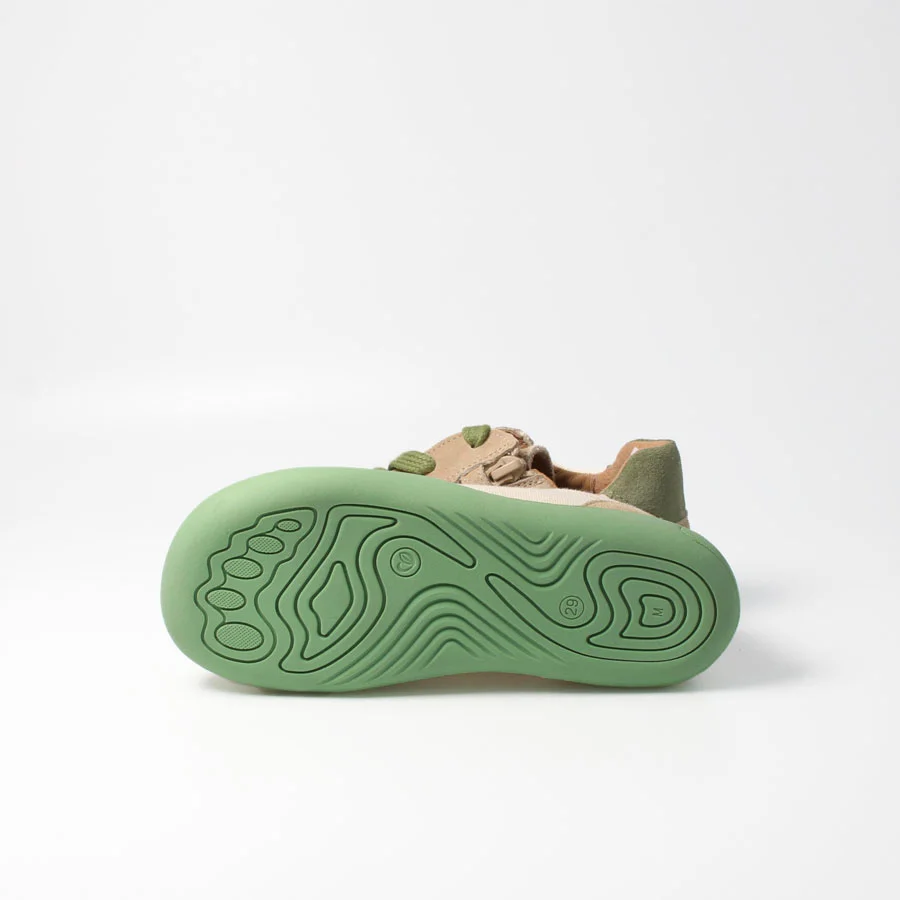 Barfußschuhe kodiakbärSTYLE beige grün