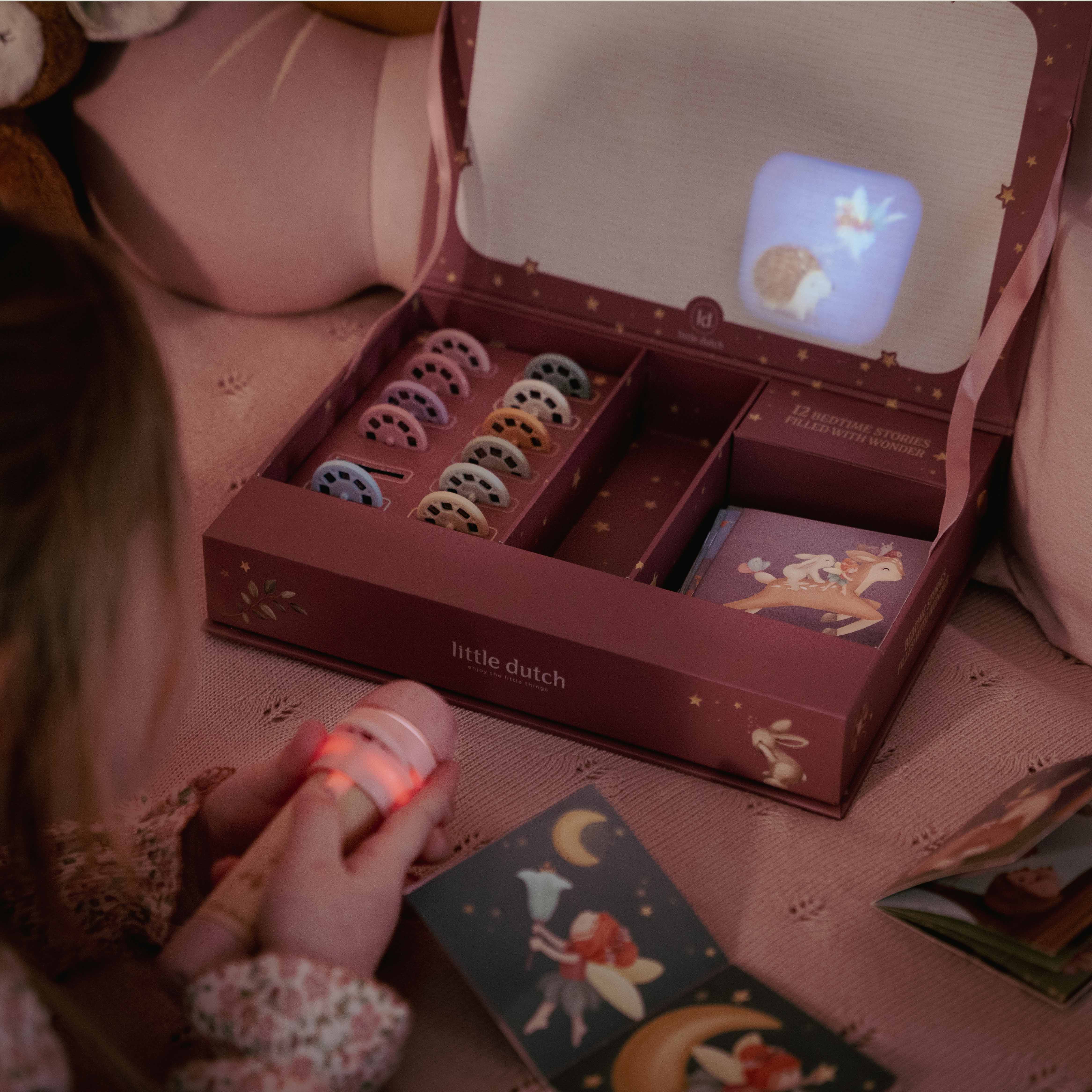 Geschichten Projektor Taschenlampe Rosa