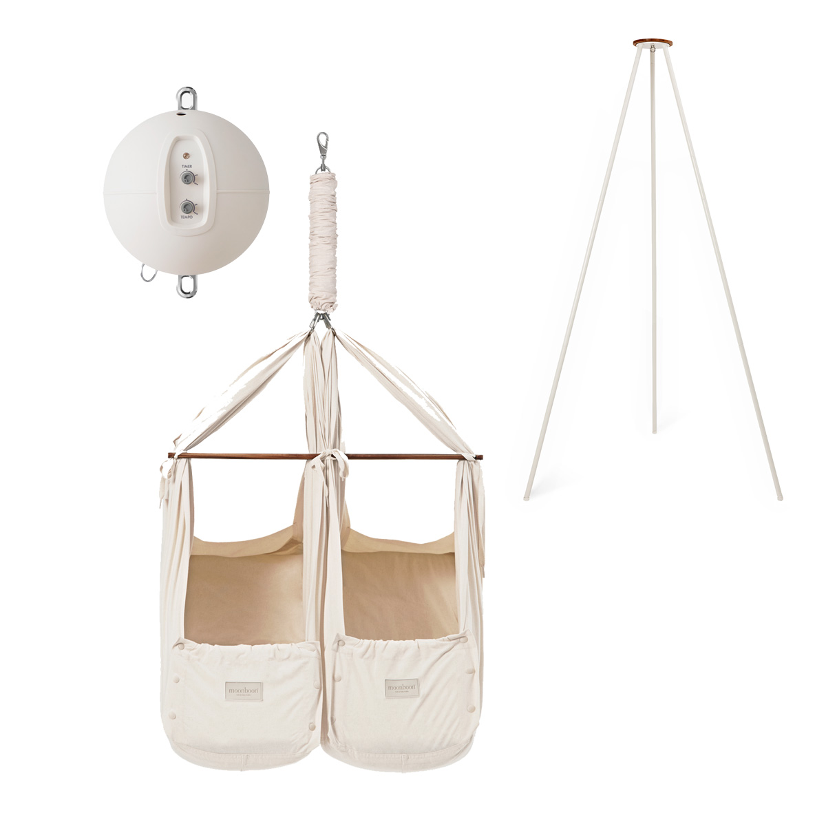 Federwiege Set Zwillinge mit Motor Original & Gestell