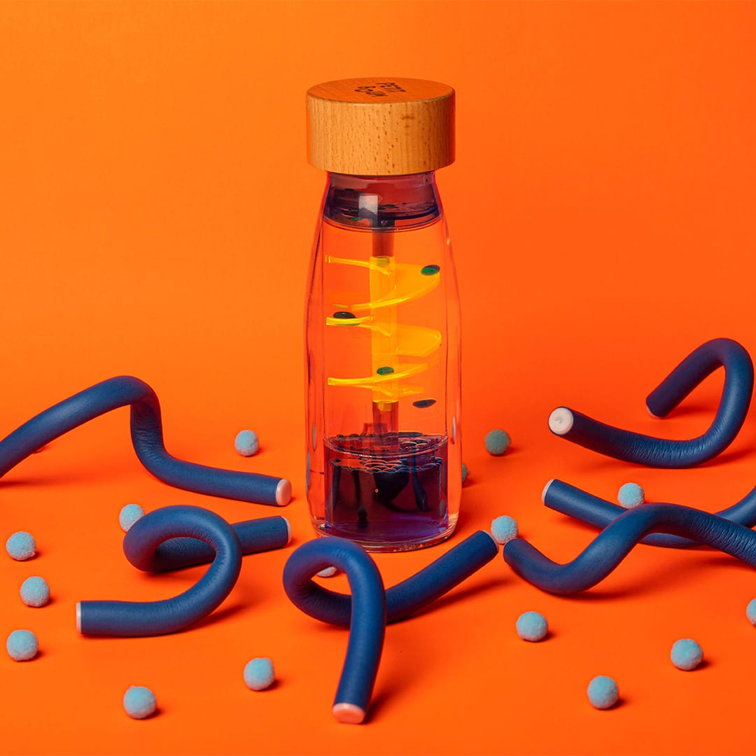 Sensorische Flasche Move Spiral Blue