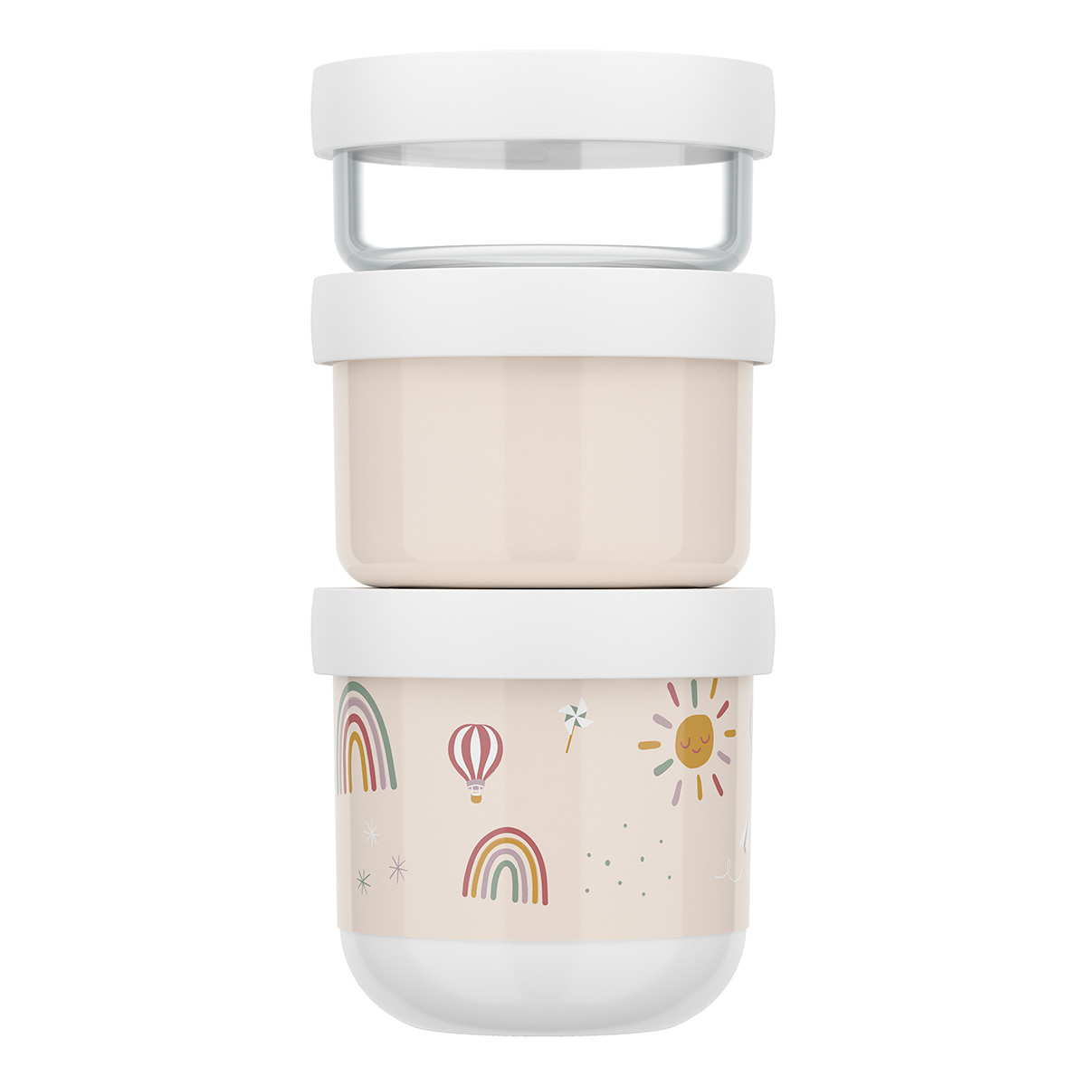 Snackbox Set stapelbar Mio Sunshine & Rainbow