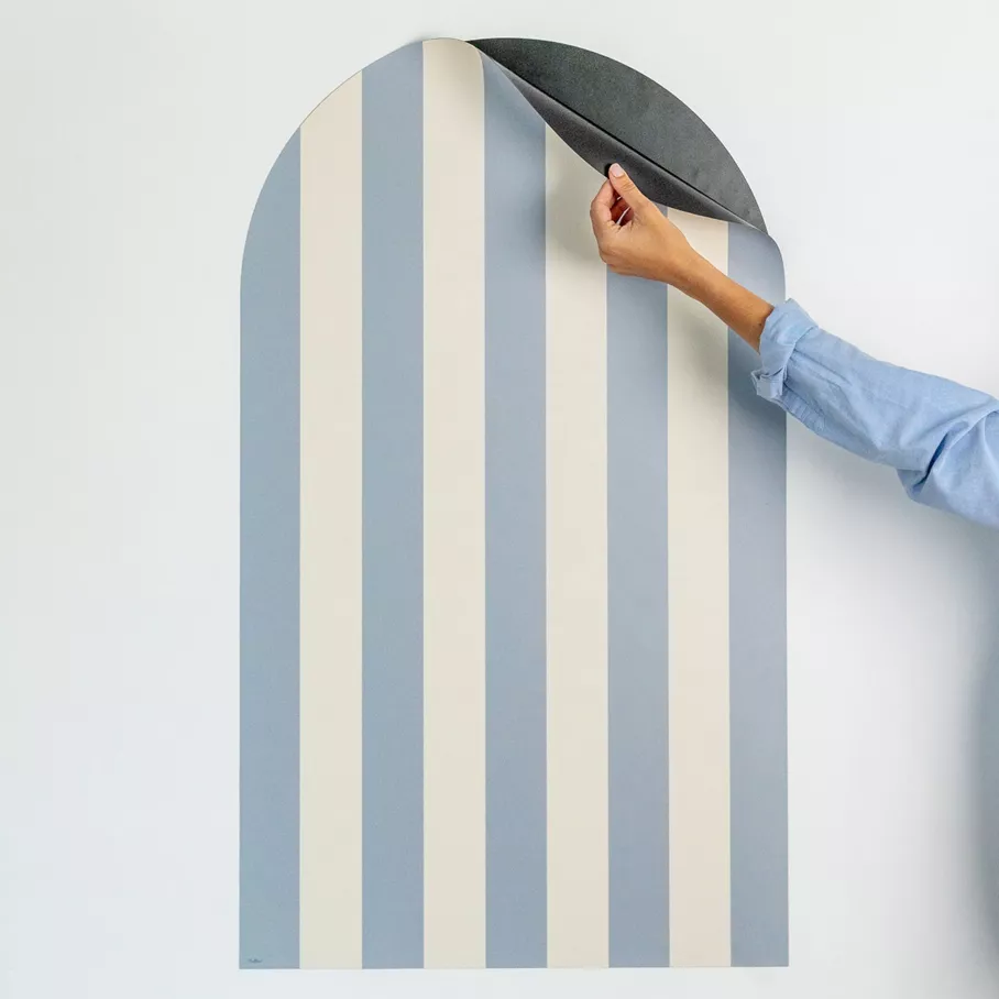 Magnetische Tapete Blau Rundbogen