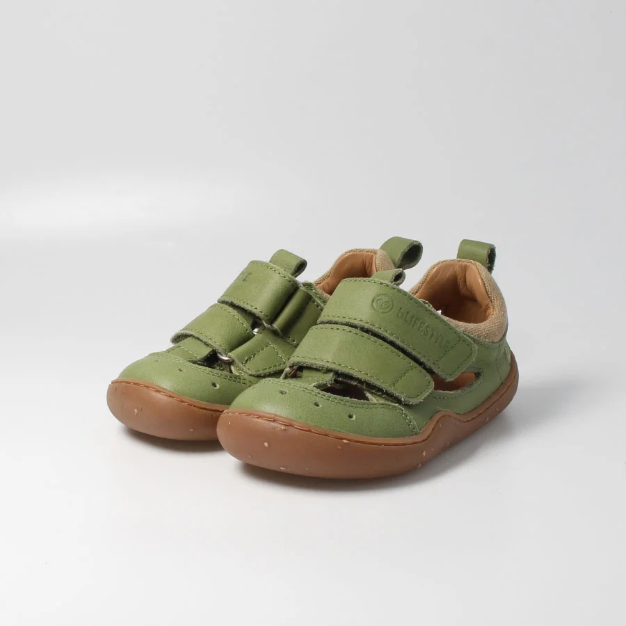 Barfußschuh kammmolchSTYLE moosgrün