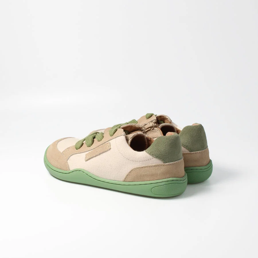 Barfußschuhe kodiakbärSTYLE beige grün