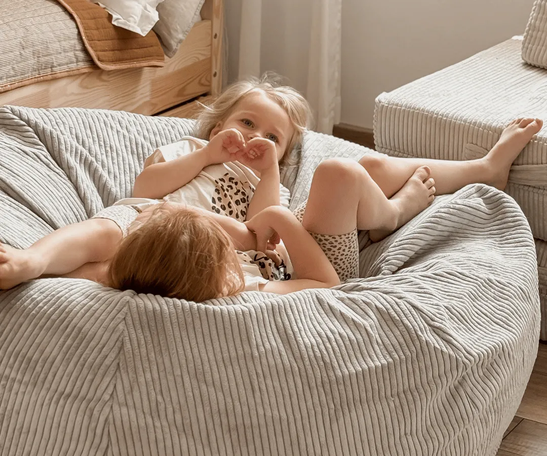 Family Sitzsack XXL Cord Karamell Beige