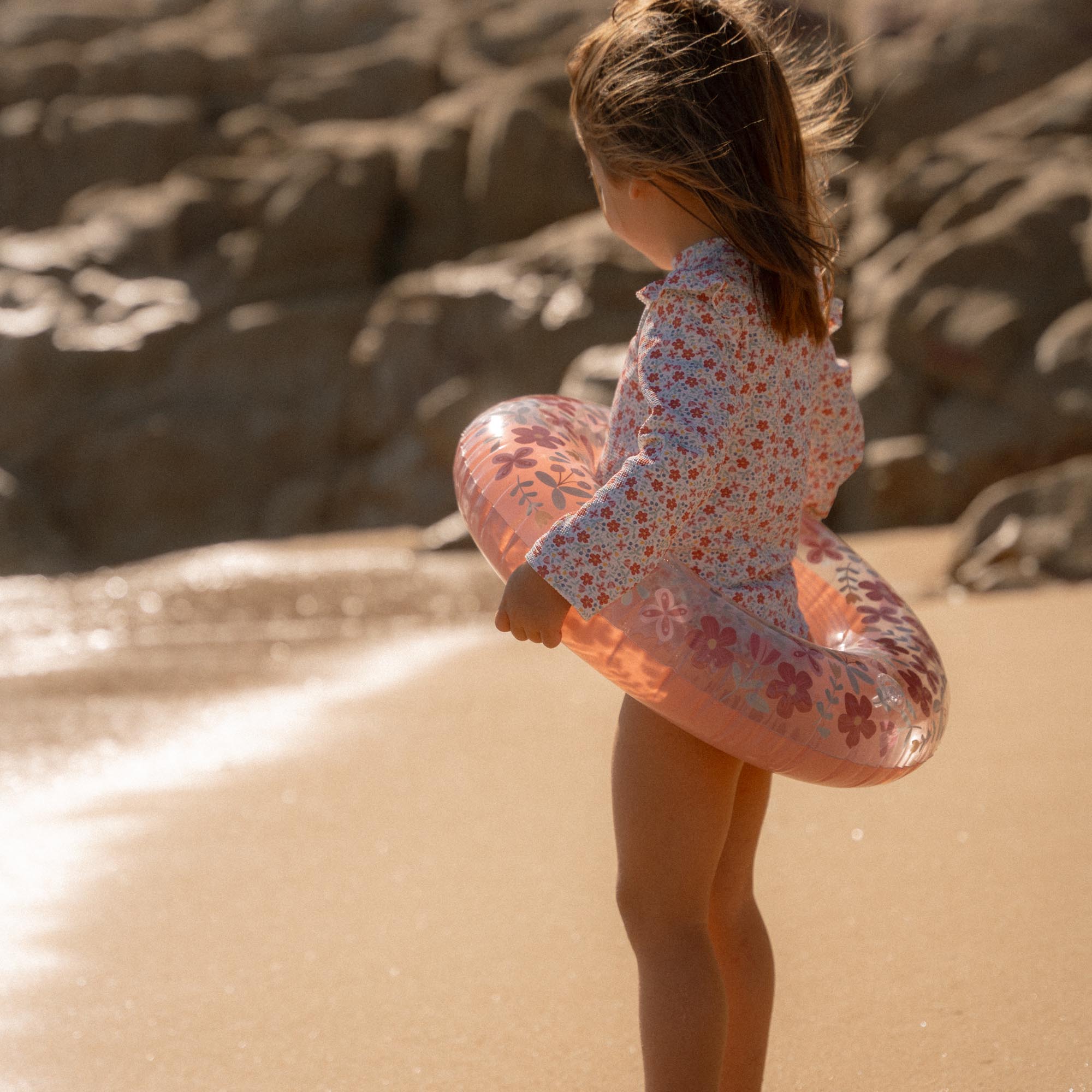 Schwimmreifen Pink Flowers