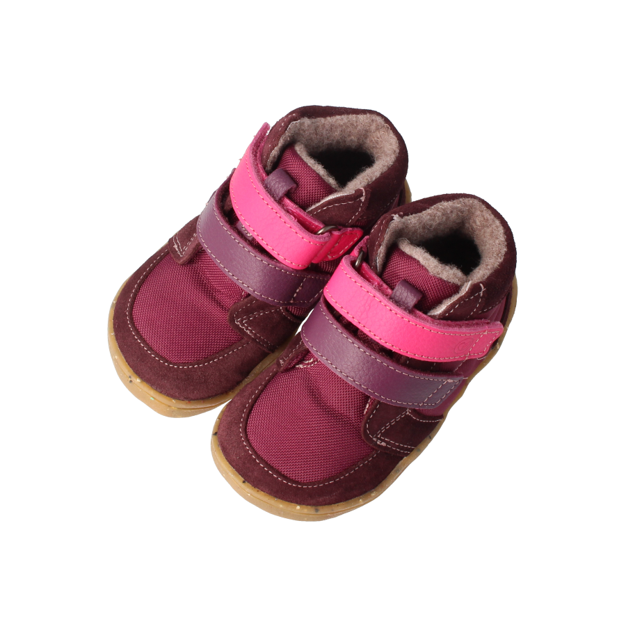 Barfußschuh biberSTYLE TEX pflaume