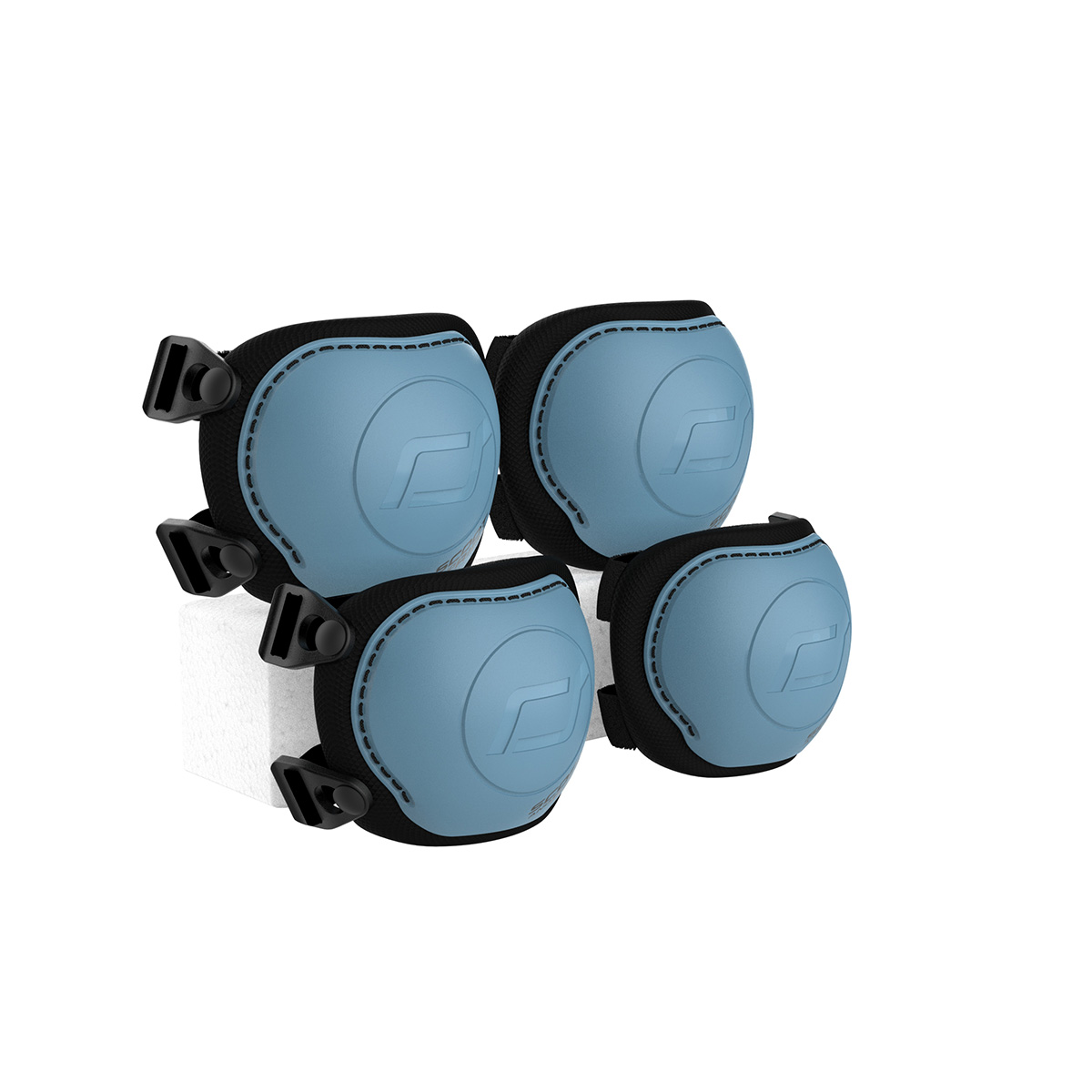 Protectives Set Knie- und Ellenbogen-Schützer Steel XXS