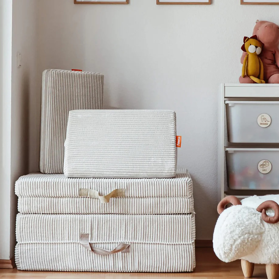 Spielsofa Cord Creme Beige