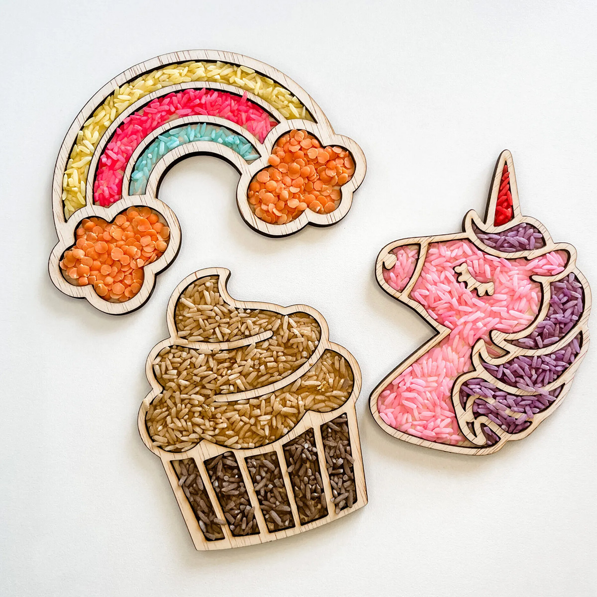 Sortiertablett Regenbogen