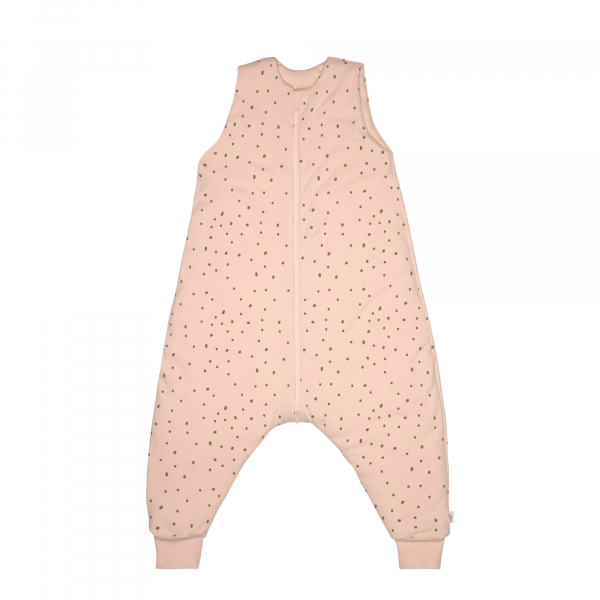 Schlafsack mit Füßen Dots Powder Pink 2,5 TOG