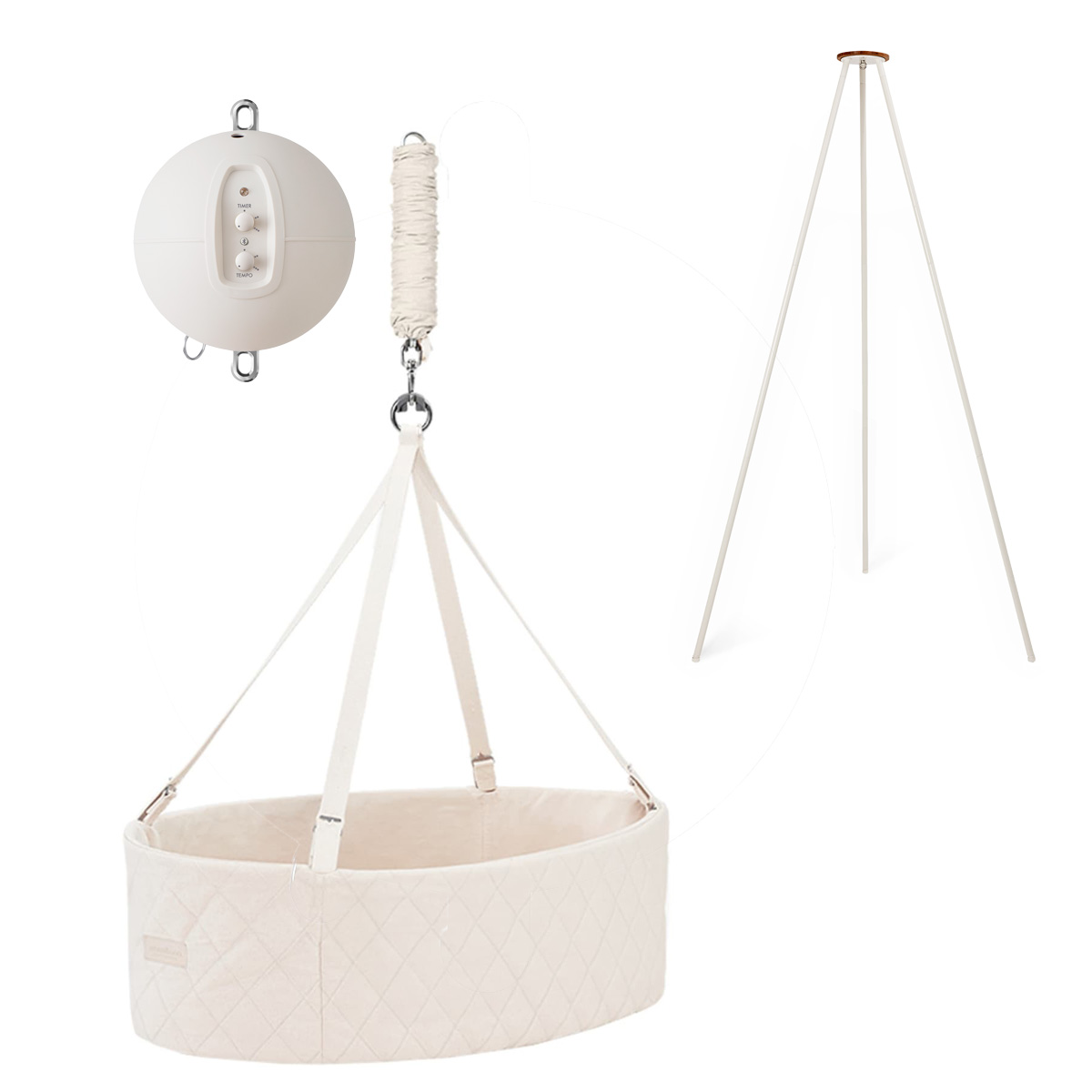 Wiege Set mit Motor Connect & Gestell