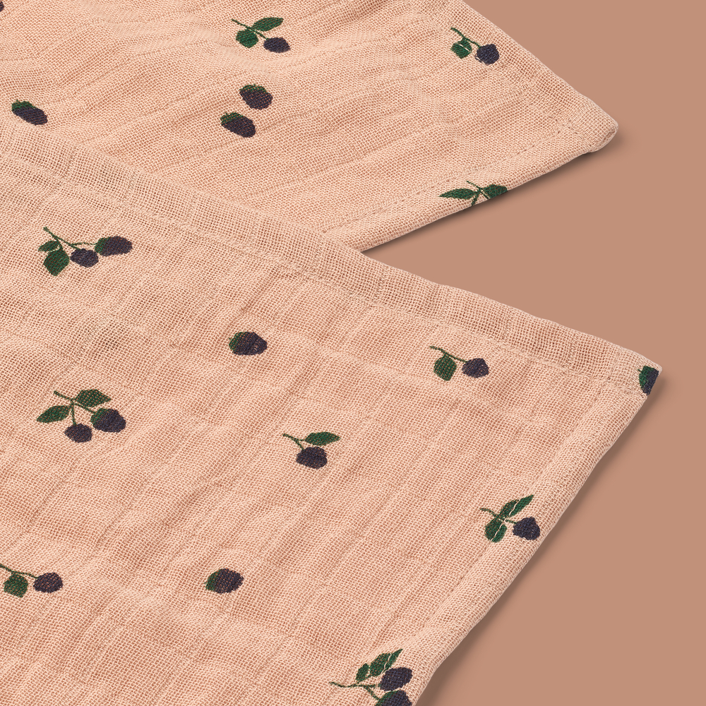 Mulltücher Set Lewis Mini Berry / Pale tuscany