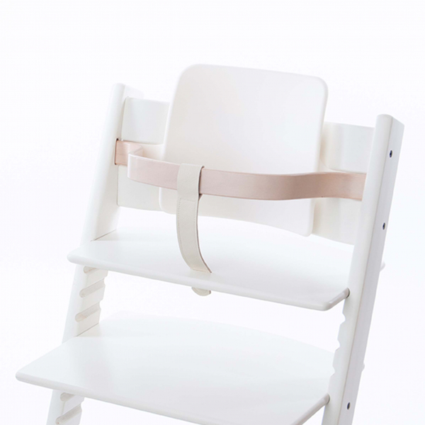 Holzbügel mit Rückenlehne Whitewash